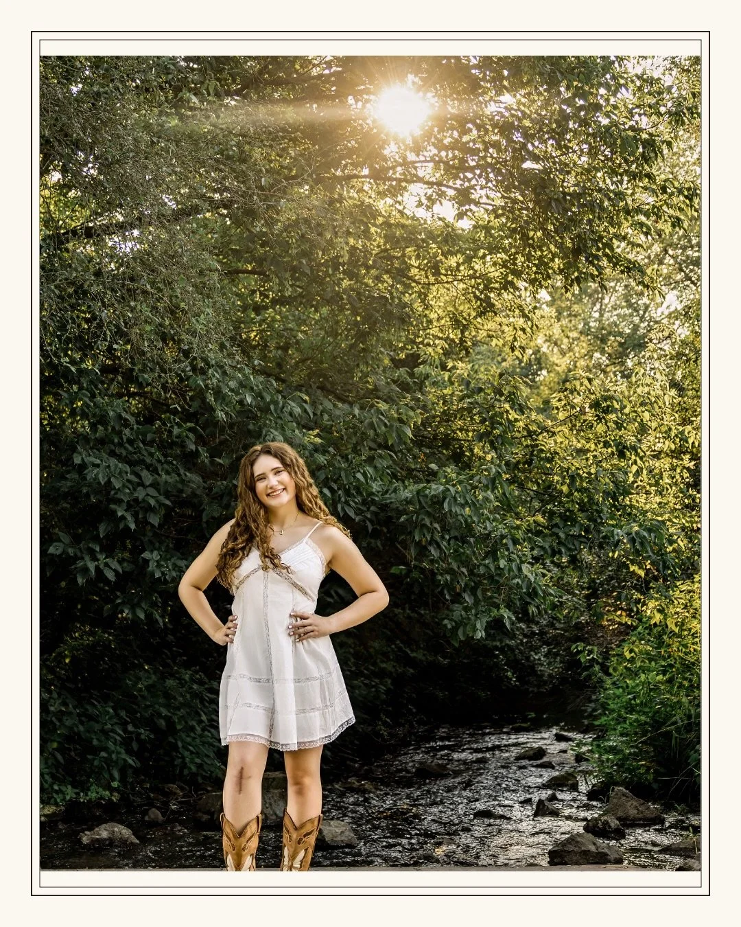 This is exactly why no two senior sessions look the same. 🏅
For Janessa, we started where she&rsquo;s spent so much of high school &mdash; the pool. The early mornings, the meets, and a whole armful of medals to show for it. Then we traded lane line