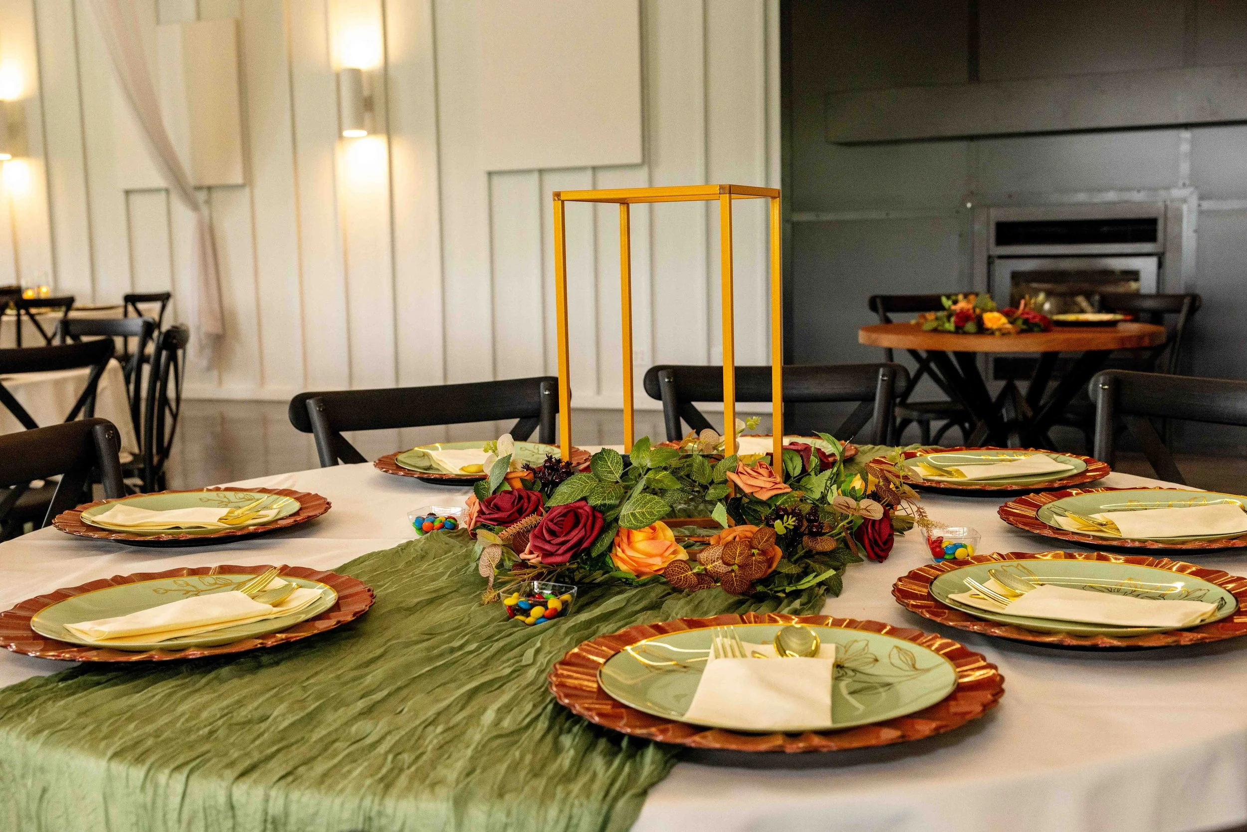 Terracotta Florals and Elegant Wedding Reception Details