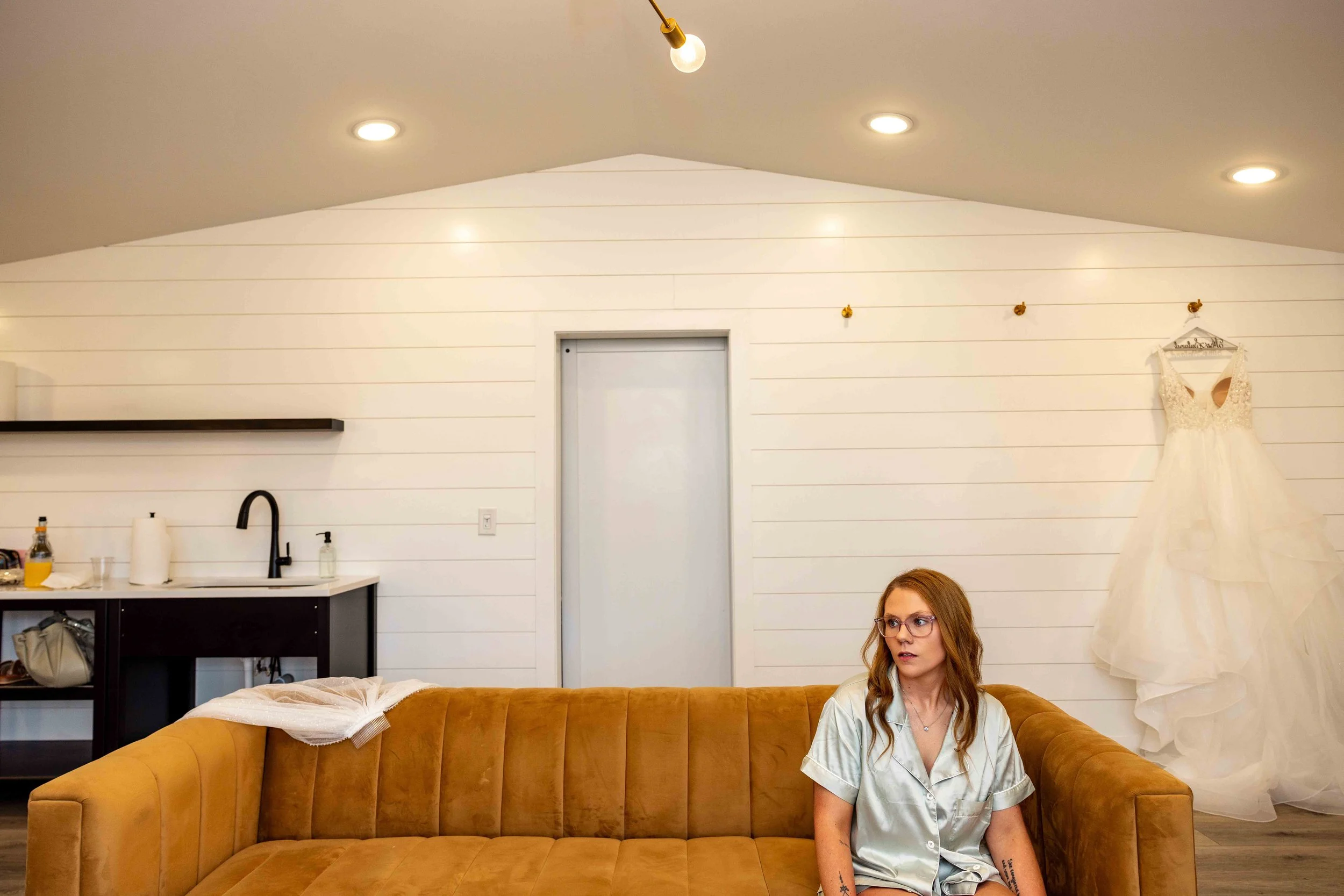 . A Peaceful Morning in the Bridal Suite  Title Bride Getting Ready at Walnut Ridge Venue