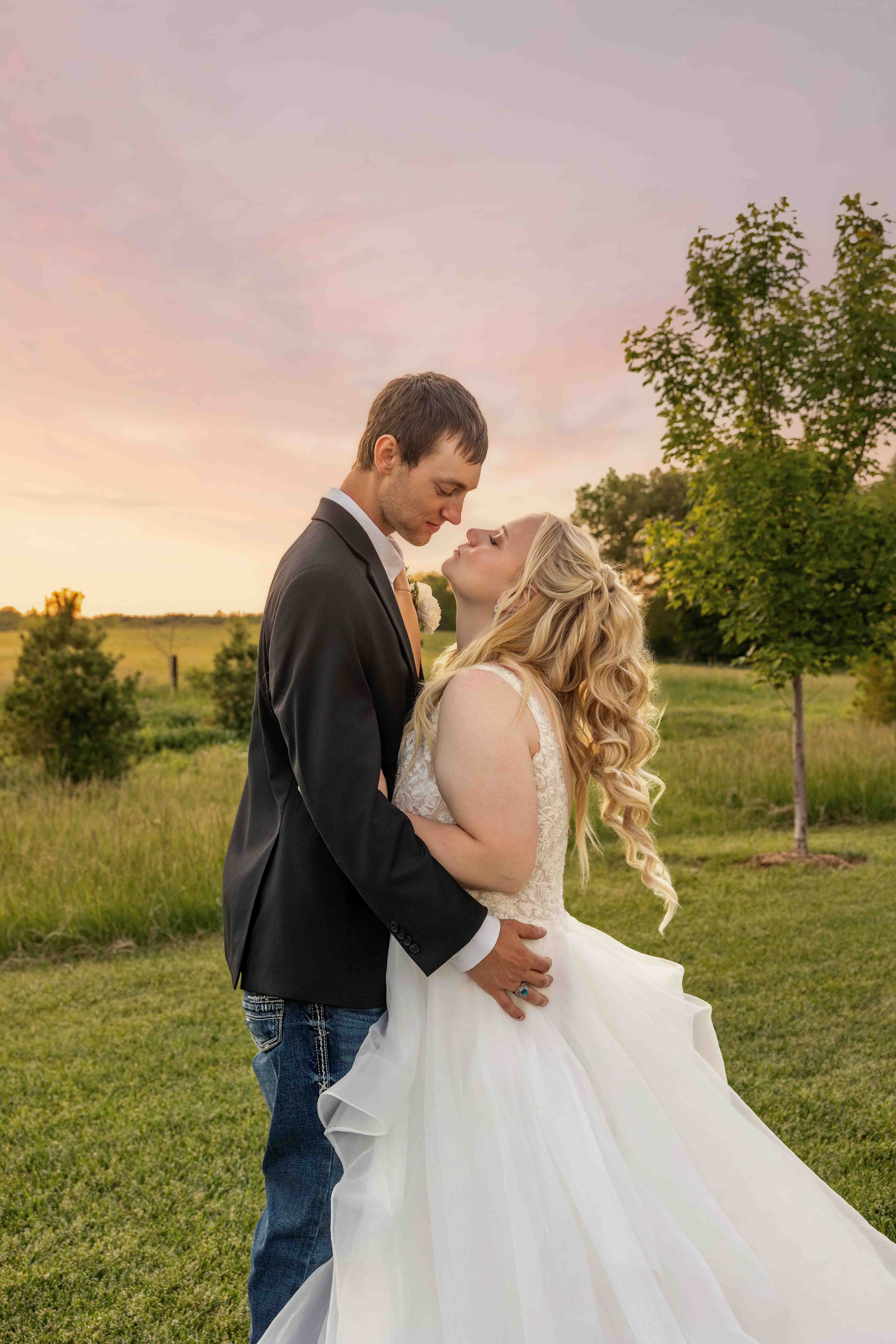 Editorial Wedding Portraits in Cedar Rapids, Iowa
