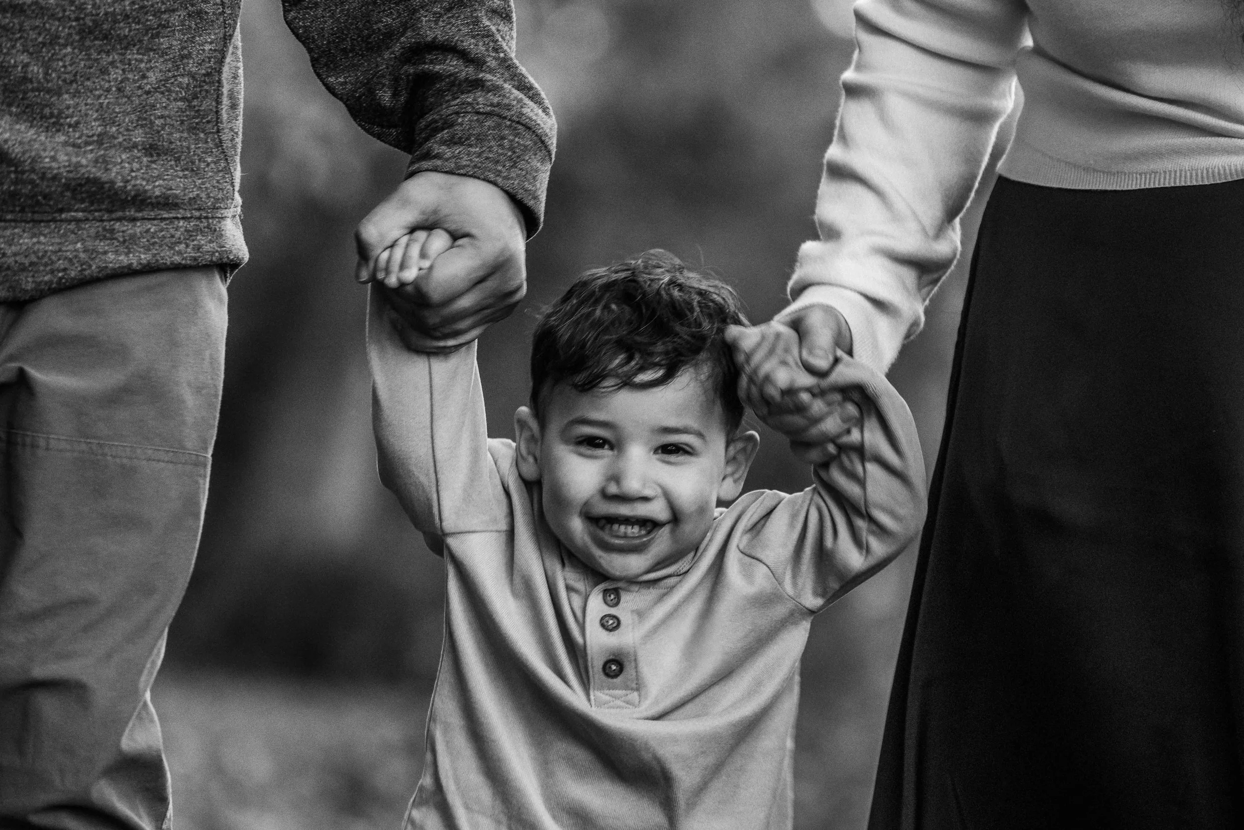 Little Boy’s Black-and-White Fall Portraits | Janesville Family Photography