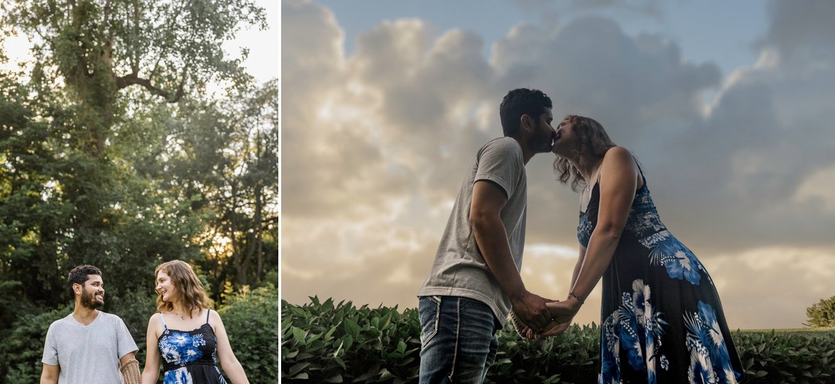 Summer engagement photos Wisconsin