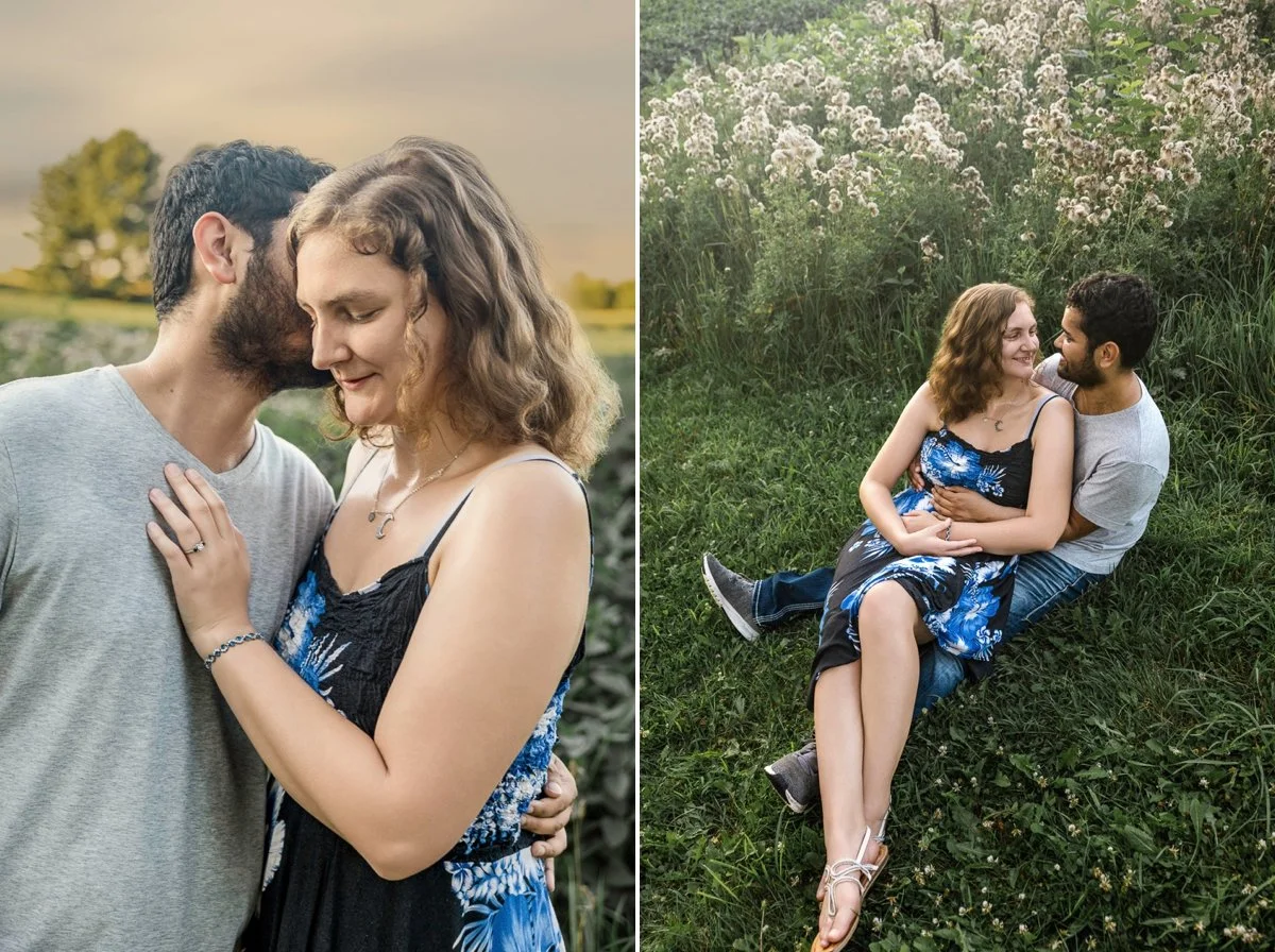 Farm engagement photography Wisconsin