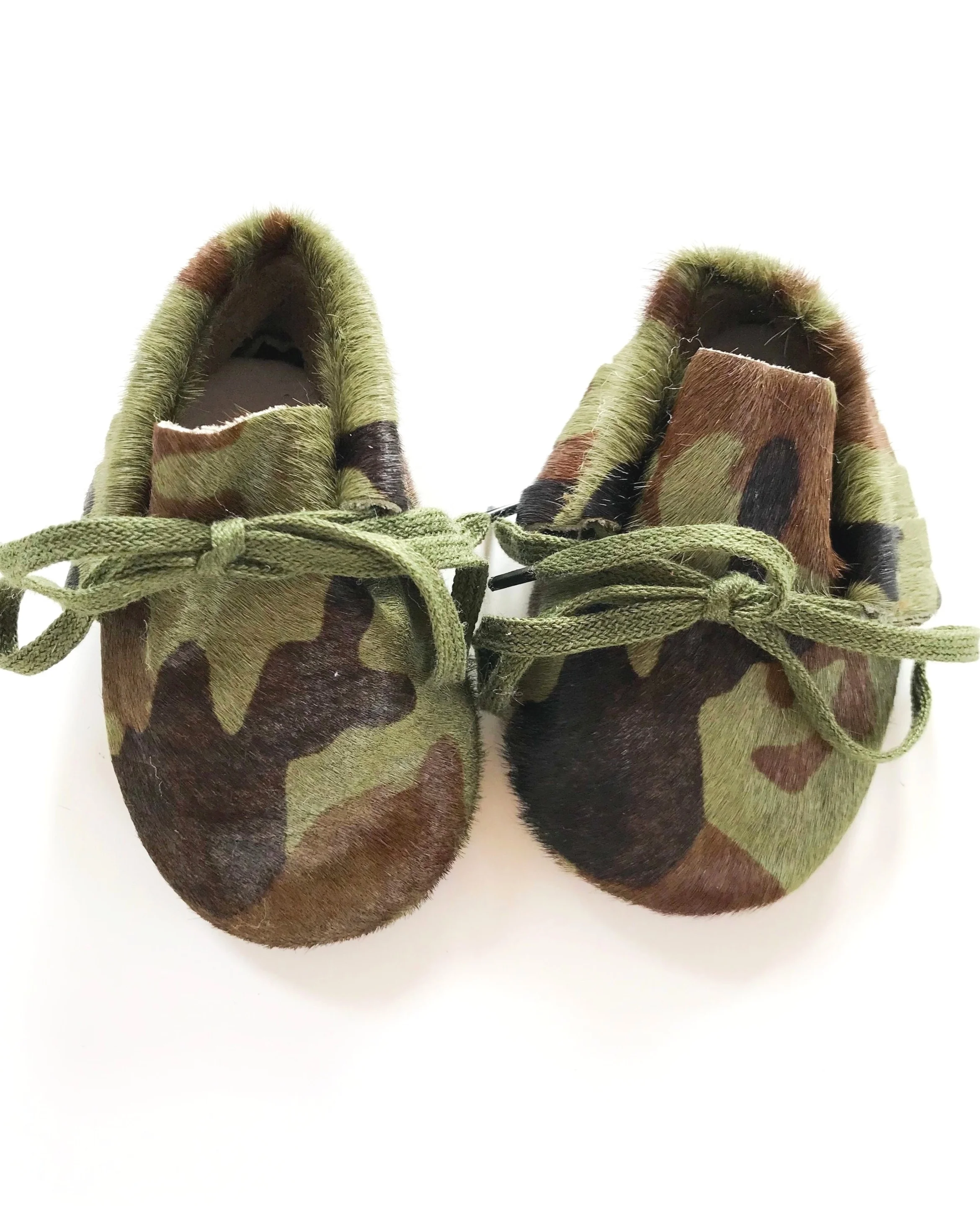 Camo Leather Mocs