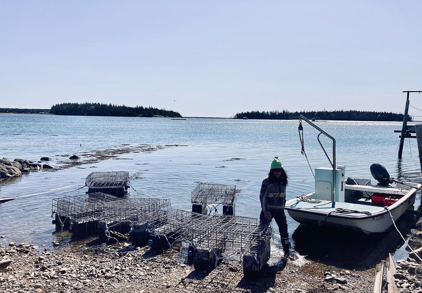 @goldb0ots launching dry gear @cranberryoysters #maineoysters #cranberryisles