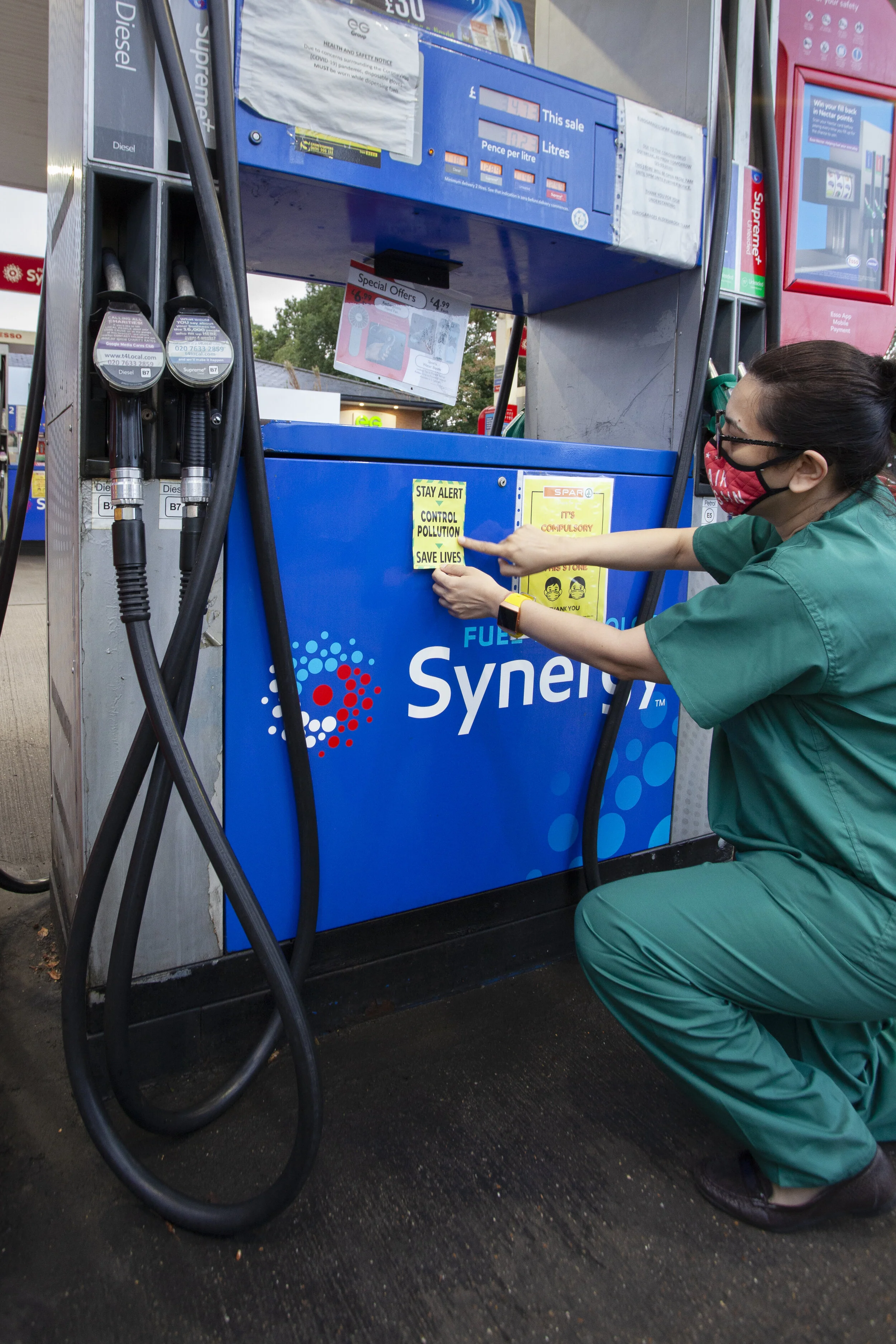 Doctors spark mass flyposting of petrol pumps with graphic health warnings