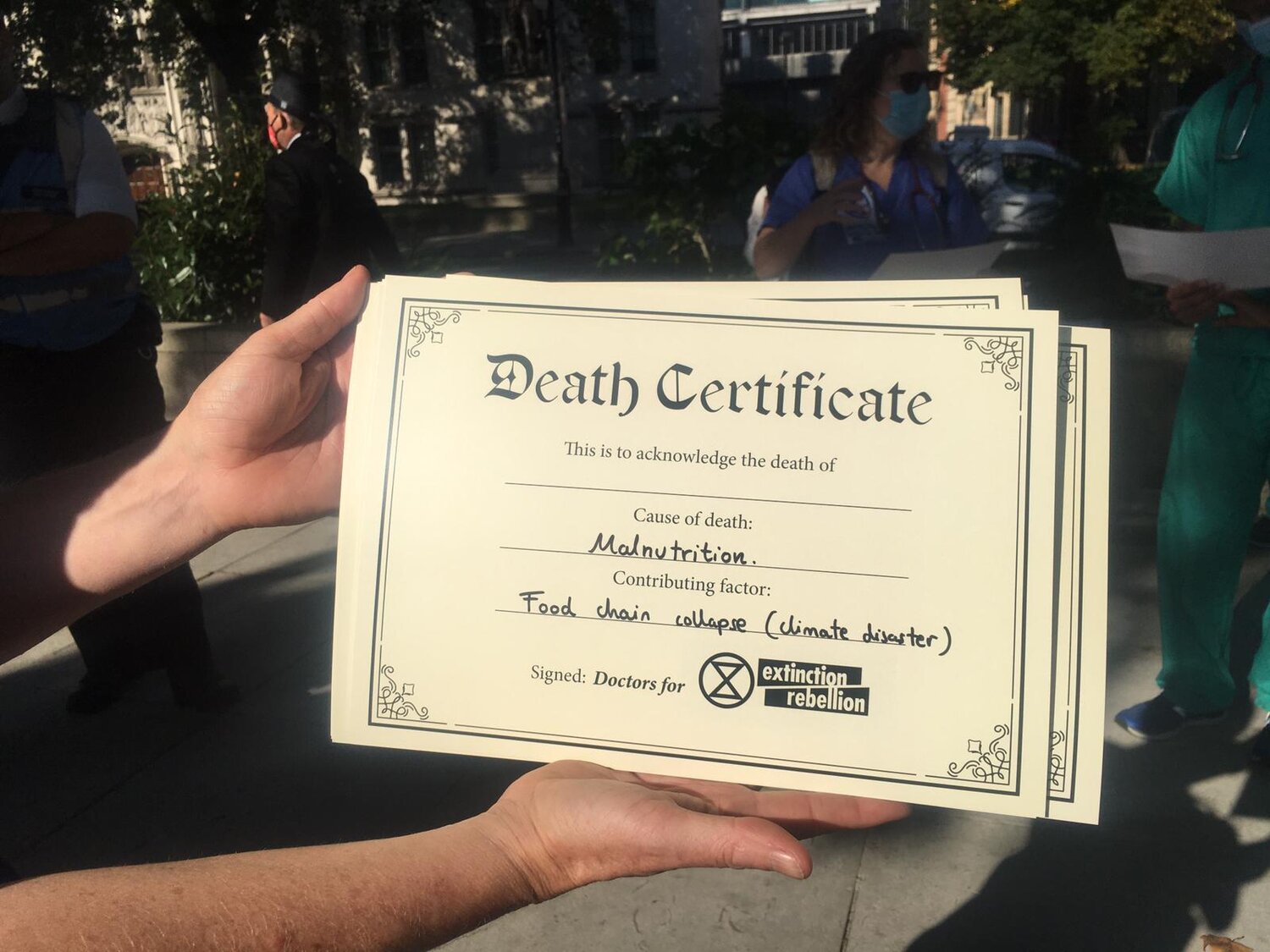 Climate change will soon appear on Death Certificates around the world