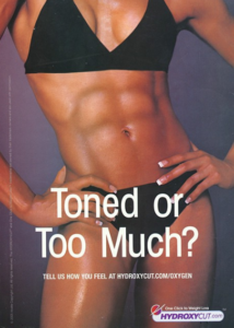 Would this advertisement read the same if it featured a man?