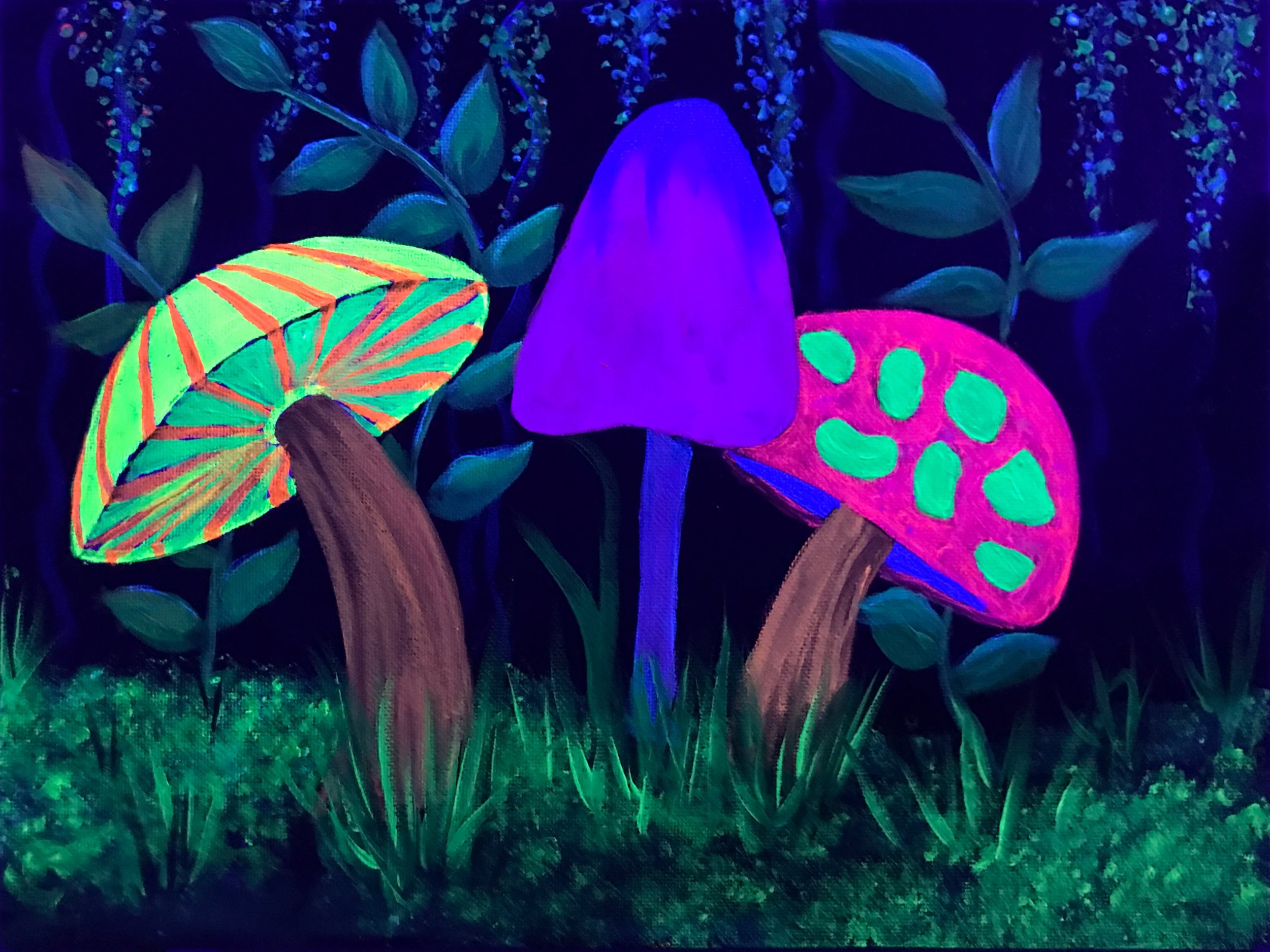 Mushroom Forest; Glow Party Option