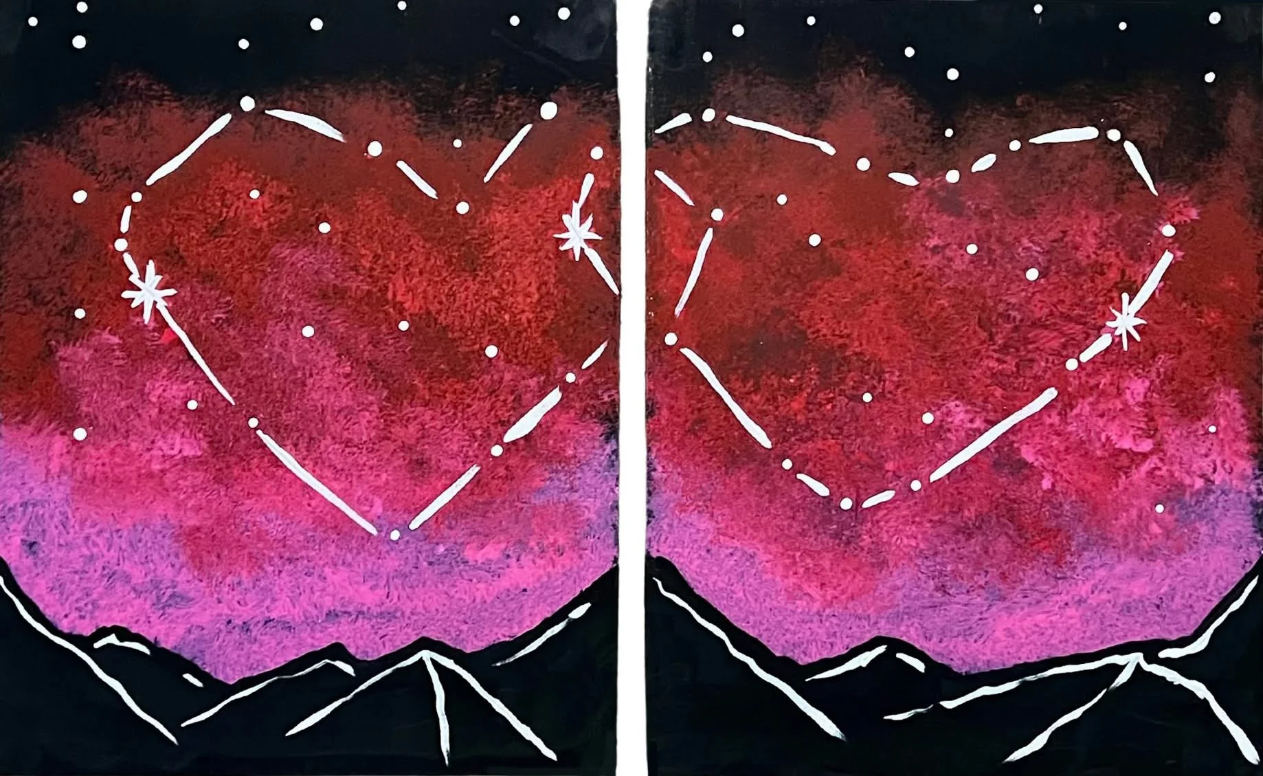 GALAXY HEART NIGHTSCAPE (pink)