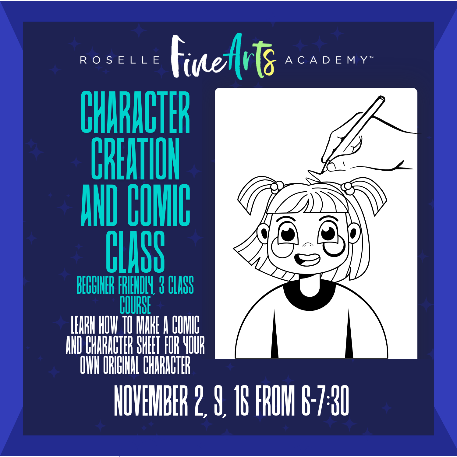 Character Creation & Comic 3-Week Course