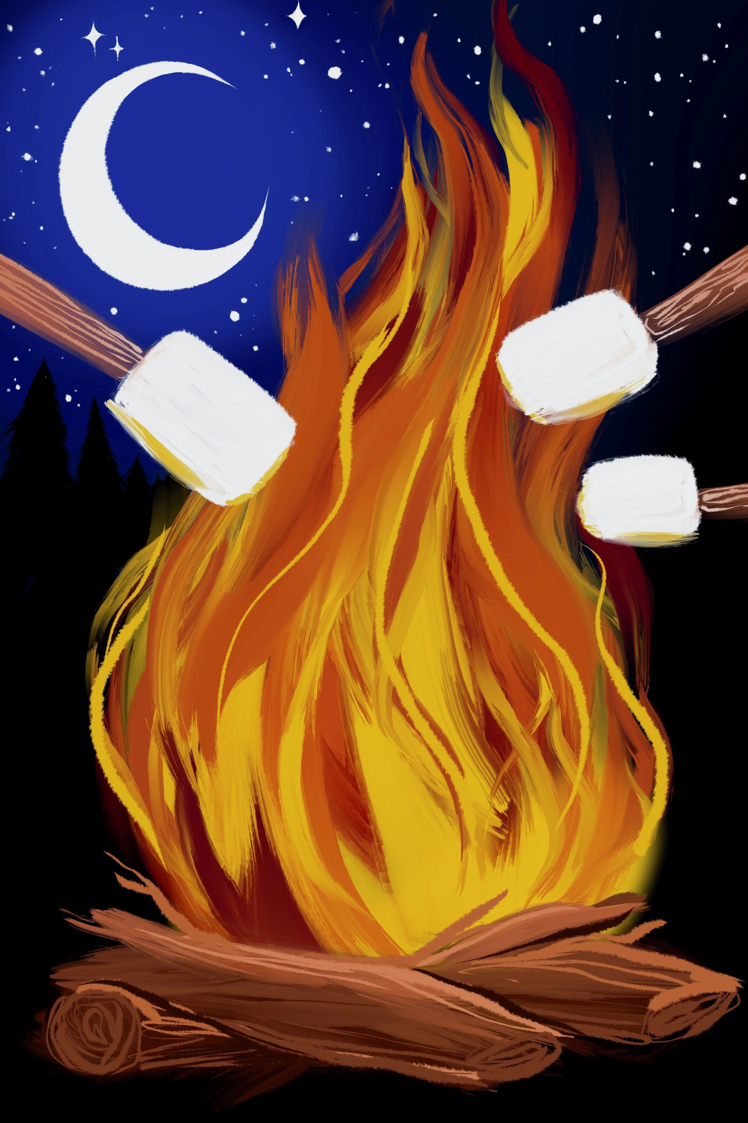 Family Campfire Painting Party + Real Campfire & S'mores Friday, September 25th, 4:30 PM - 7:00 PM