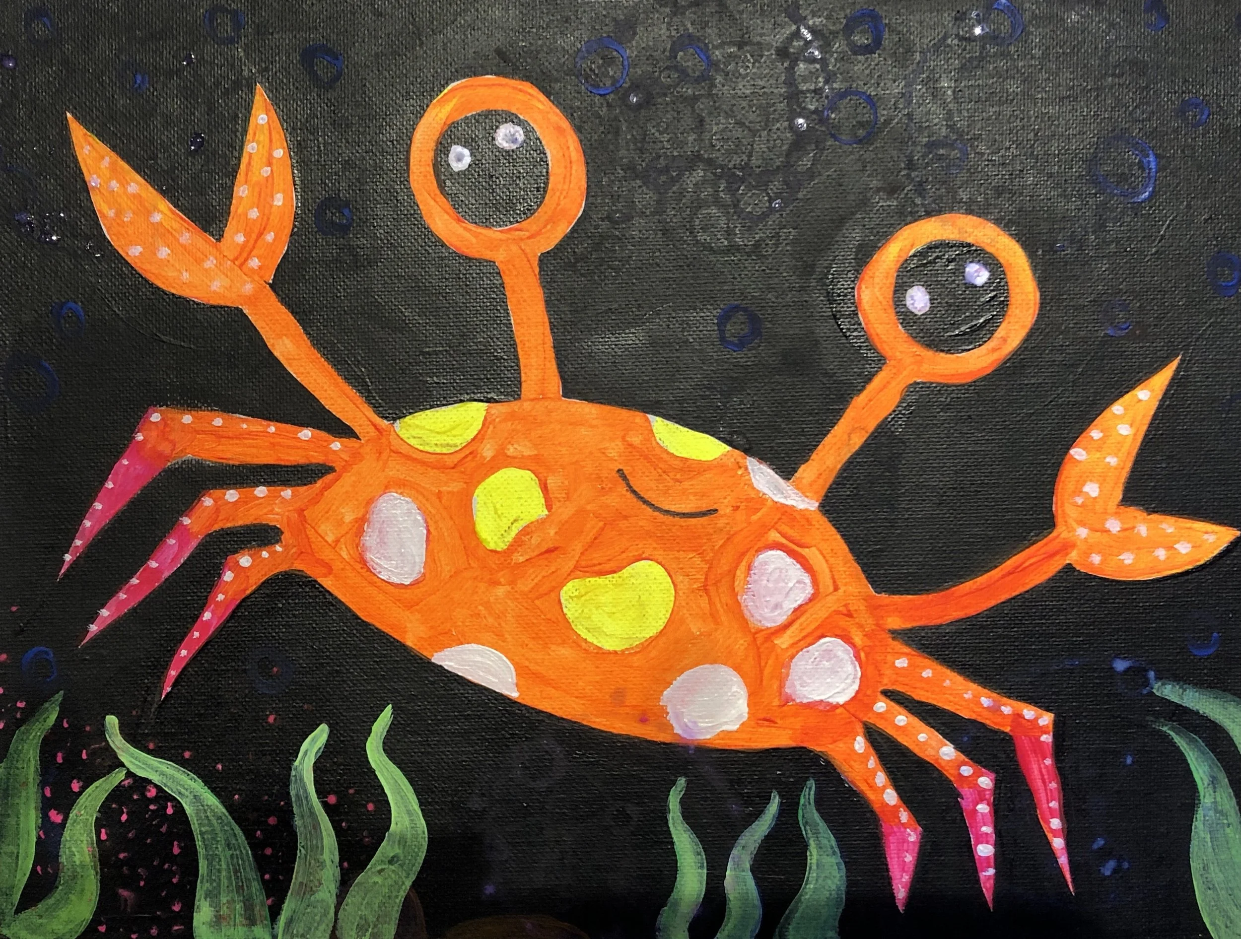 Dancing Crab; Glow Party Option