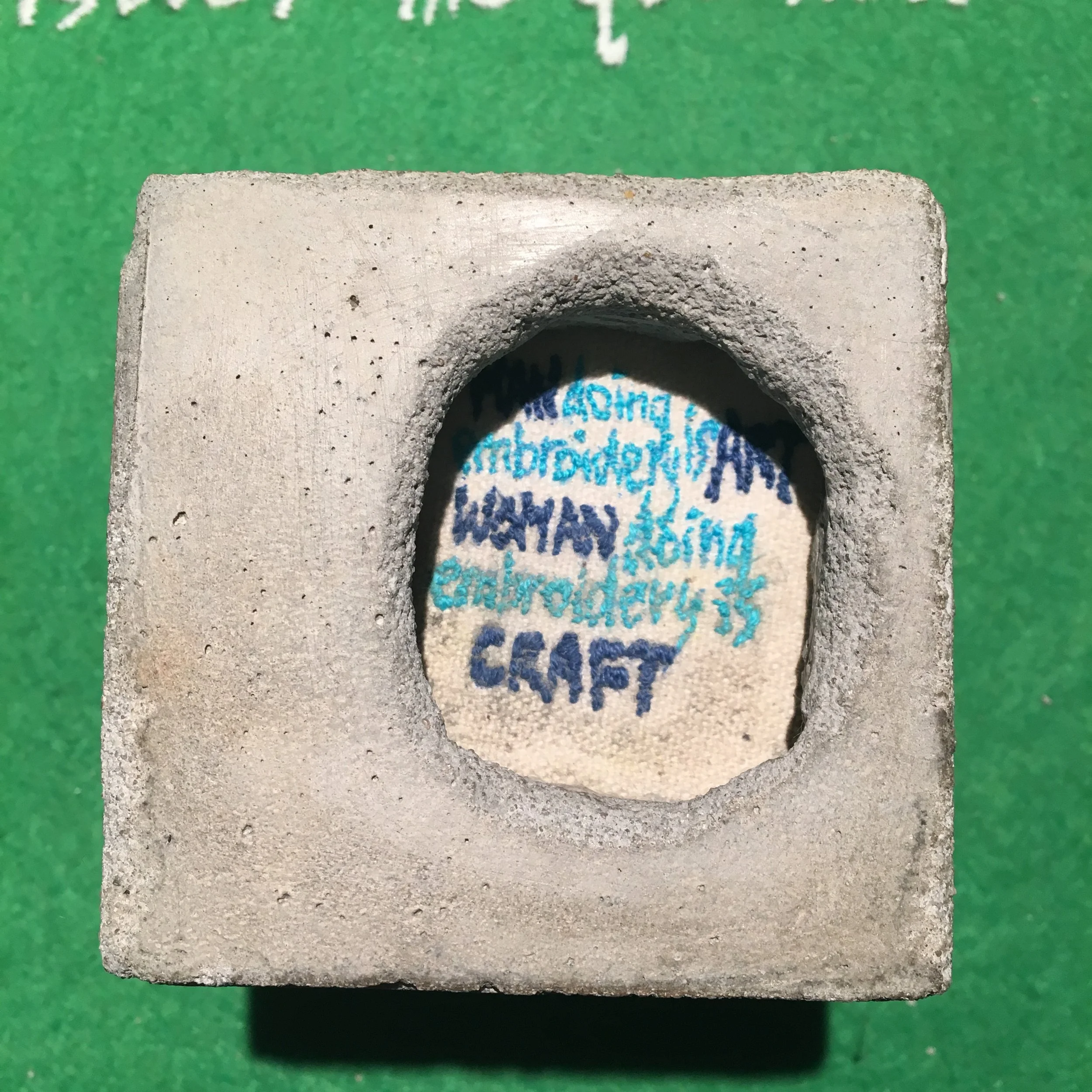  Man doing embroidery is Art; Woman doing embroidery is Craft?   