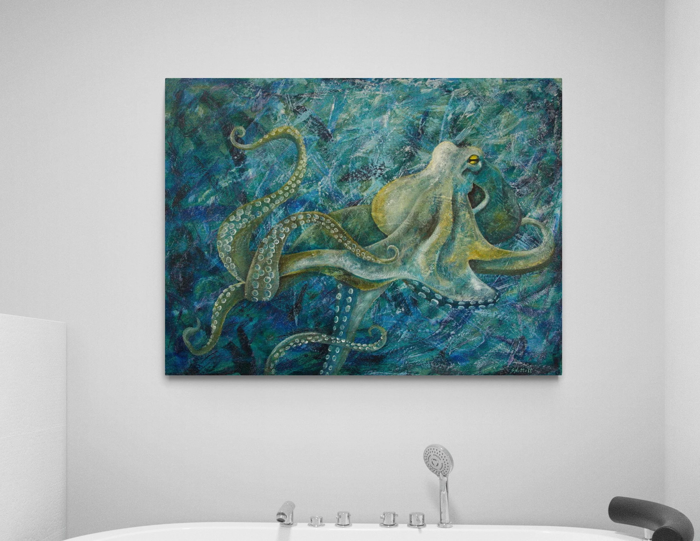 E1847 Emotions of an Octopus - close up contemporary-bathroom.jpg