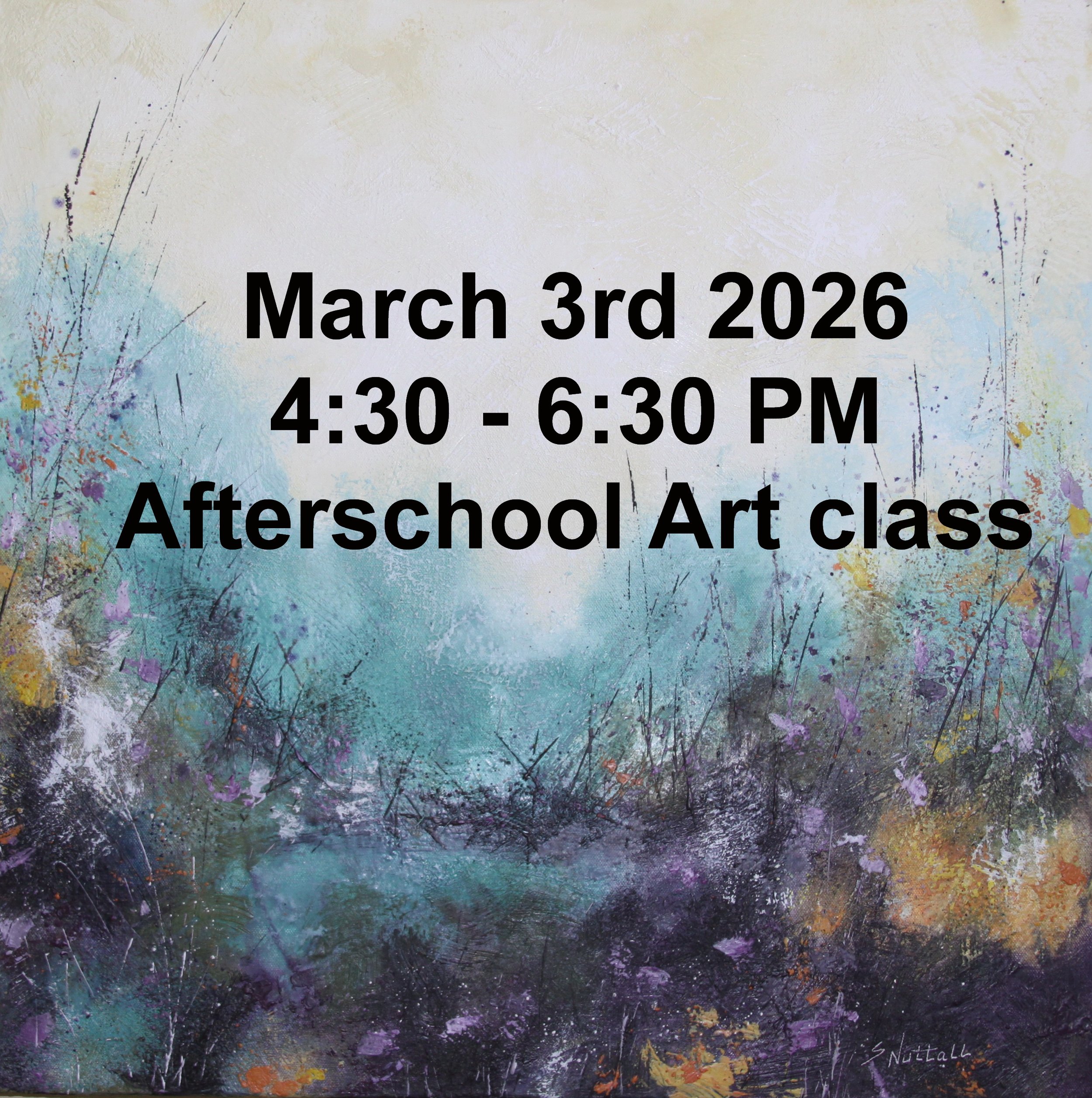 After School Class - 2 hour class $45.00