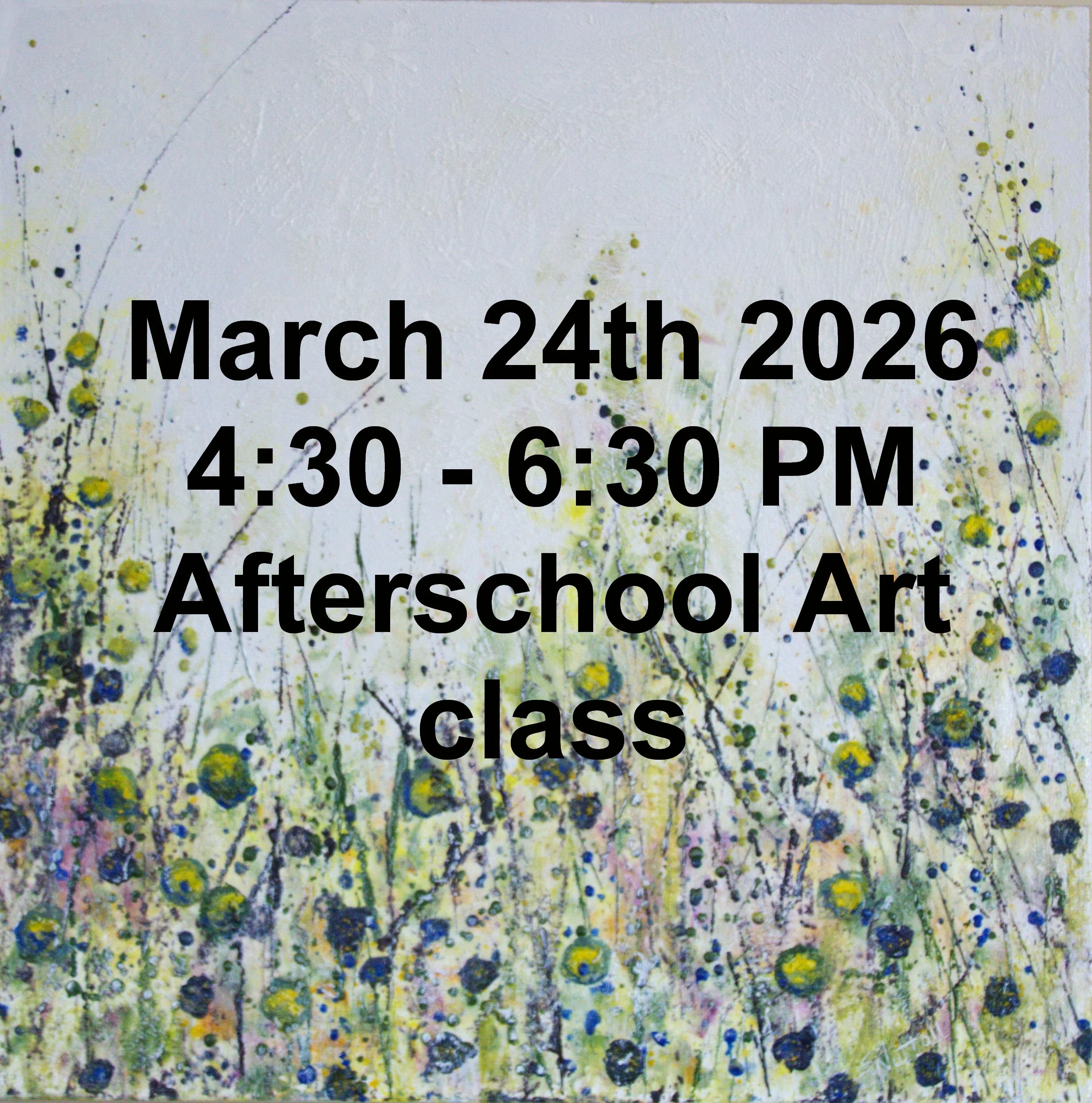 After School Class - 2 hour class $45.00