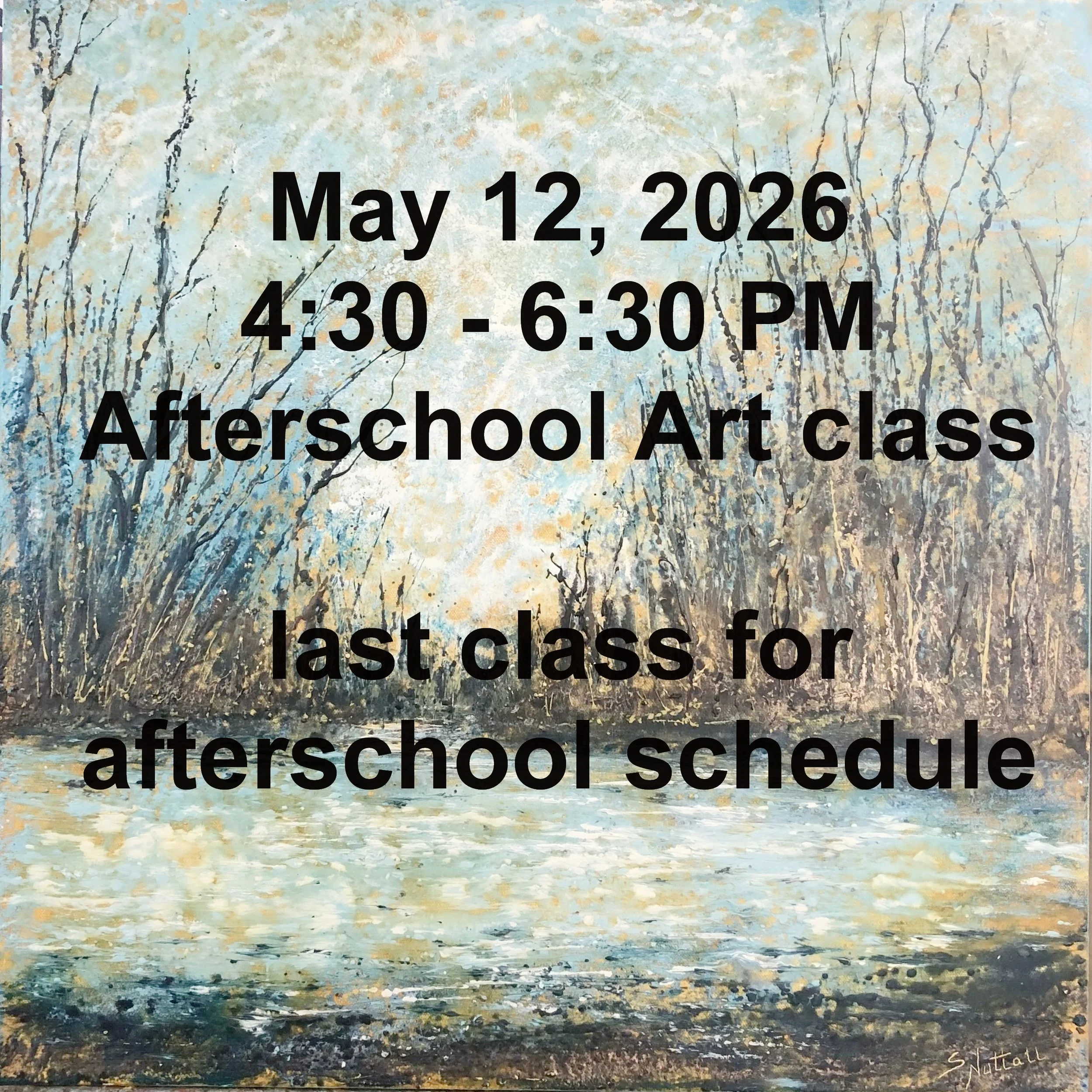 After School Class - 2 hour class $45.00