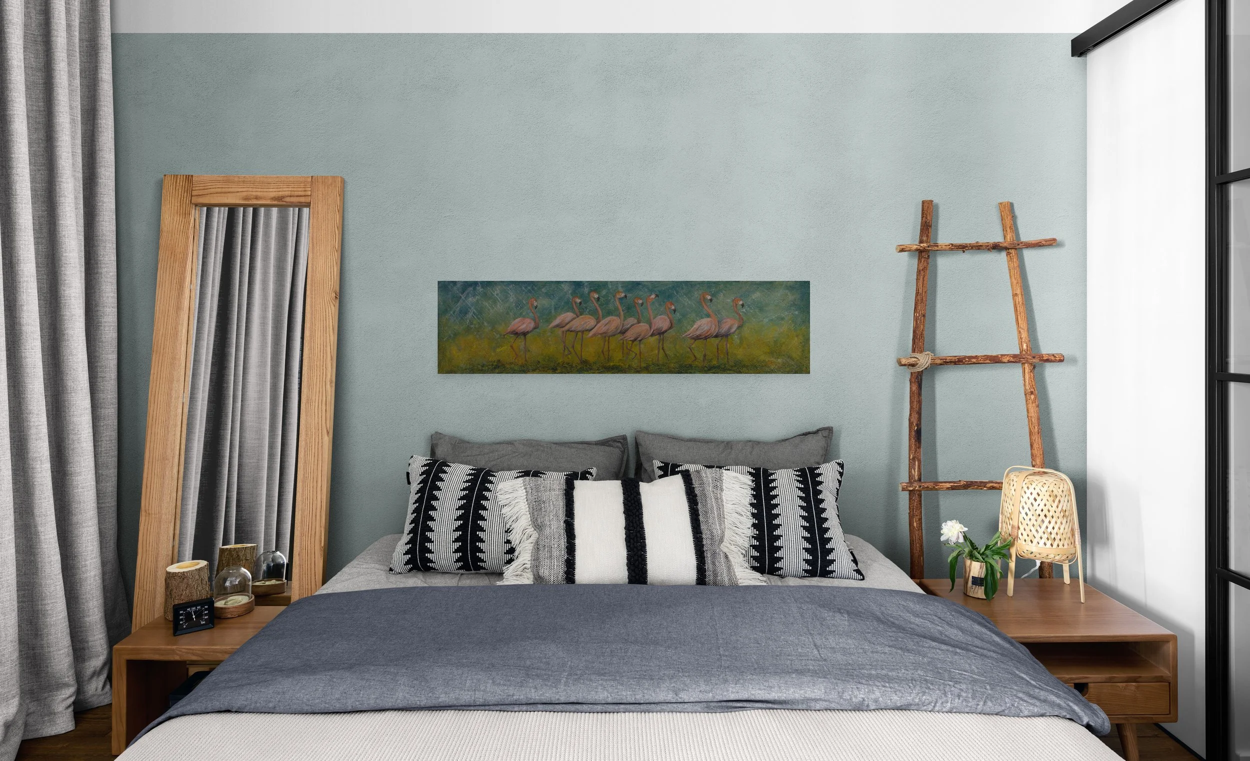 E1860 March of the Flamigos #2 boho-style-bedroom (1).jpg