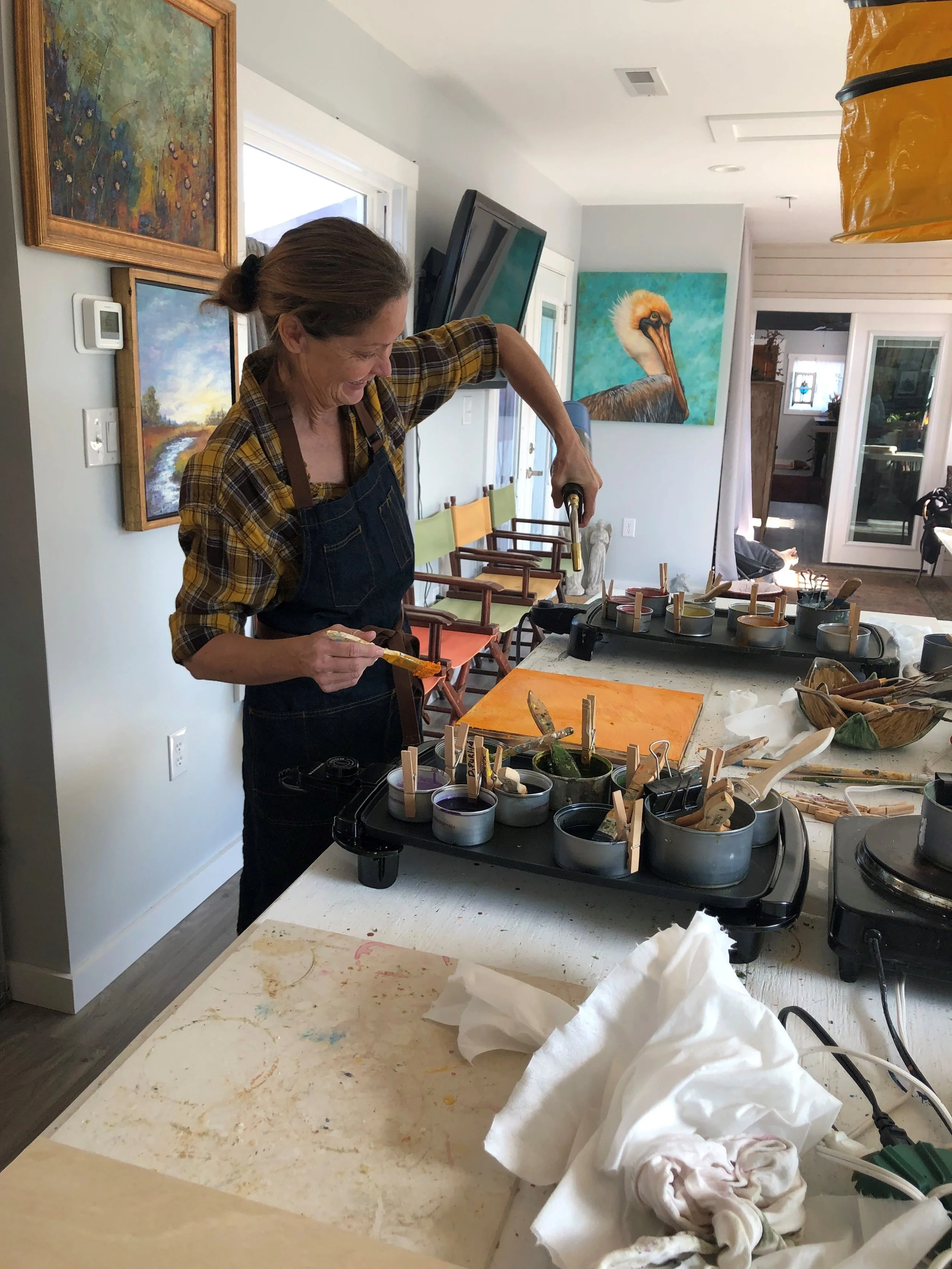 E-2 learning to use the blow tourch setting the underpainting..jpg