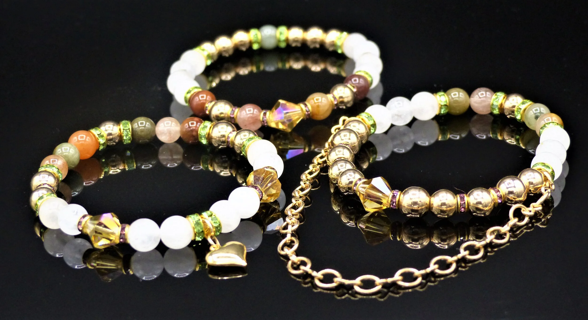 Sienna - stretch bracelet stack