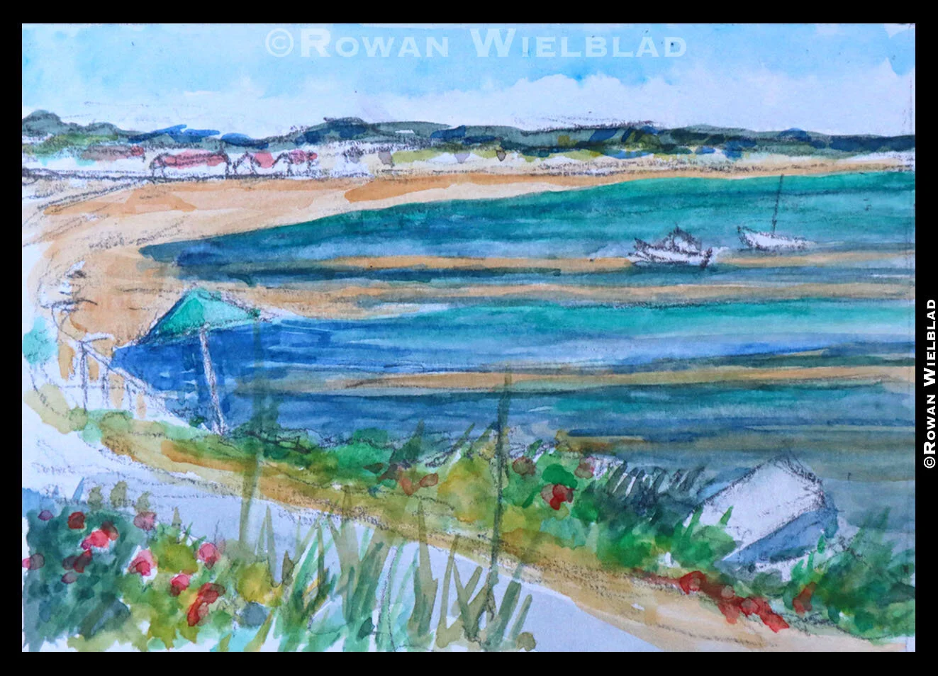 TurqUmbrellaBay©HarborHotelWatercolorA4933.jpg