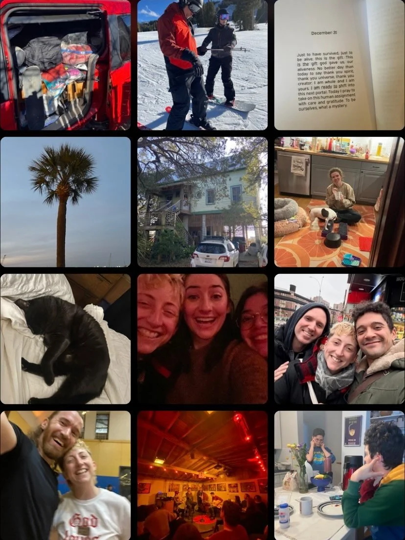 earlier this year i blocked out time to wonder/wander around the country in Big Val the van. This was my third car camping road trip, but by far the longest and least planned :)

i hugged so many loved ones and made meals and held babies and animals 