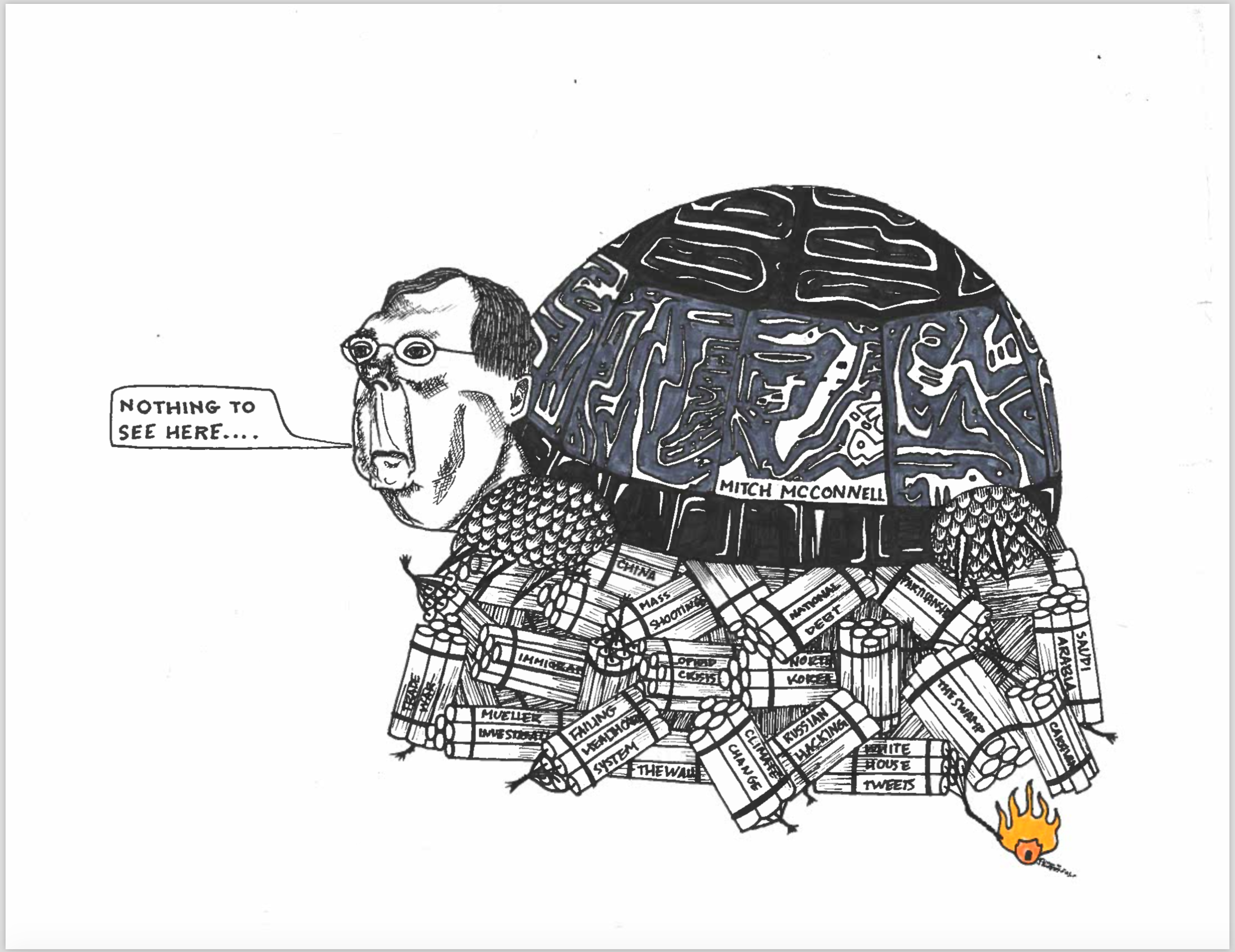 Progress in the Senate: a Portrait of Mitch the Turtle