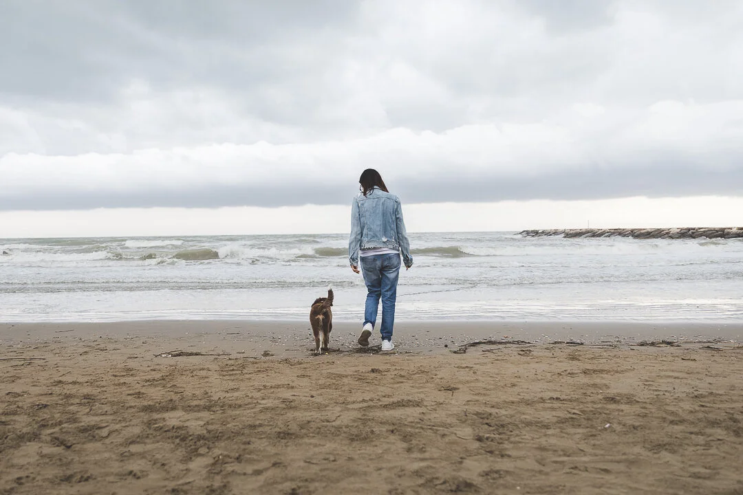 The first time of Ginko-boy saw the sea