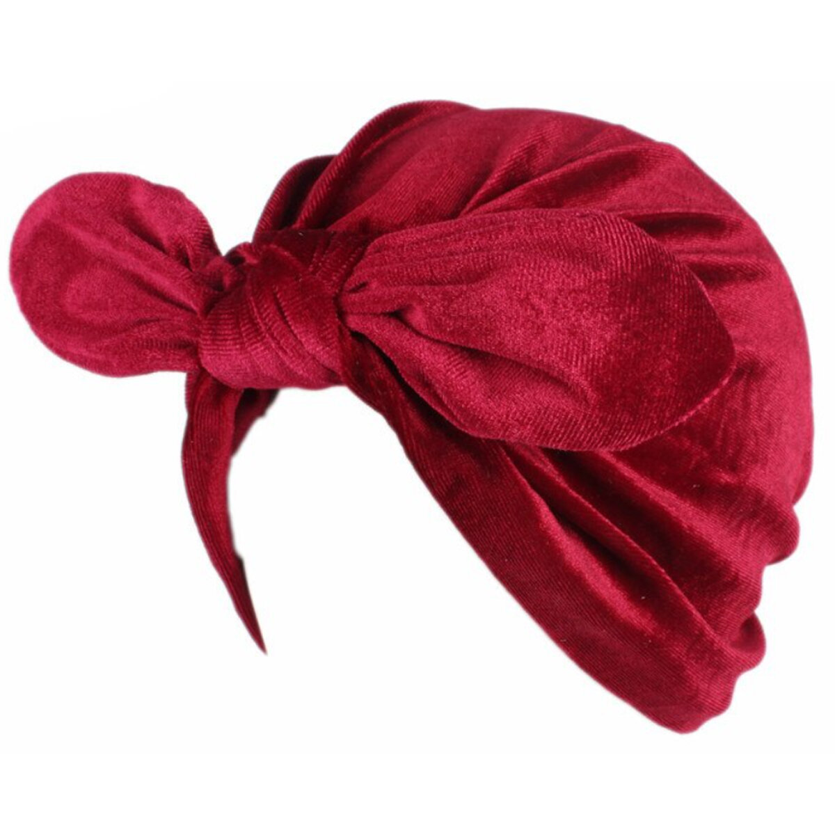 Red Knot Front Pull On Turban  