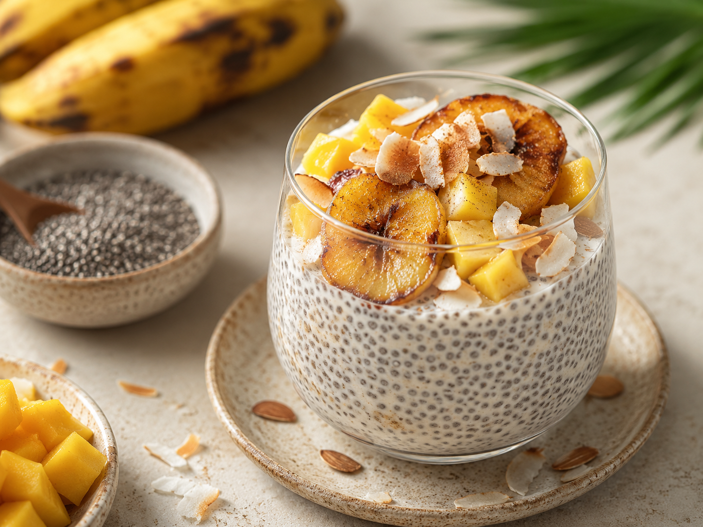 Plantain Coconut Chia Pudding