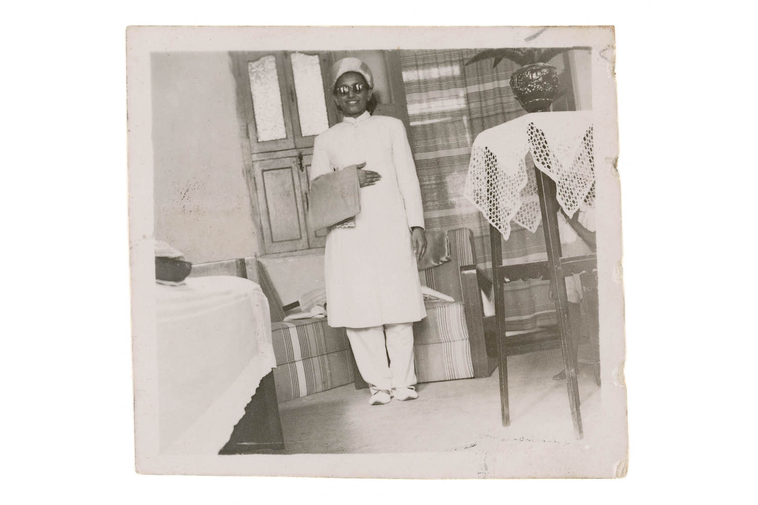  Nani in White Sherwani with Child (2), 1948. (Reproduction 2017) 