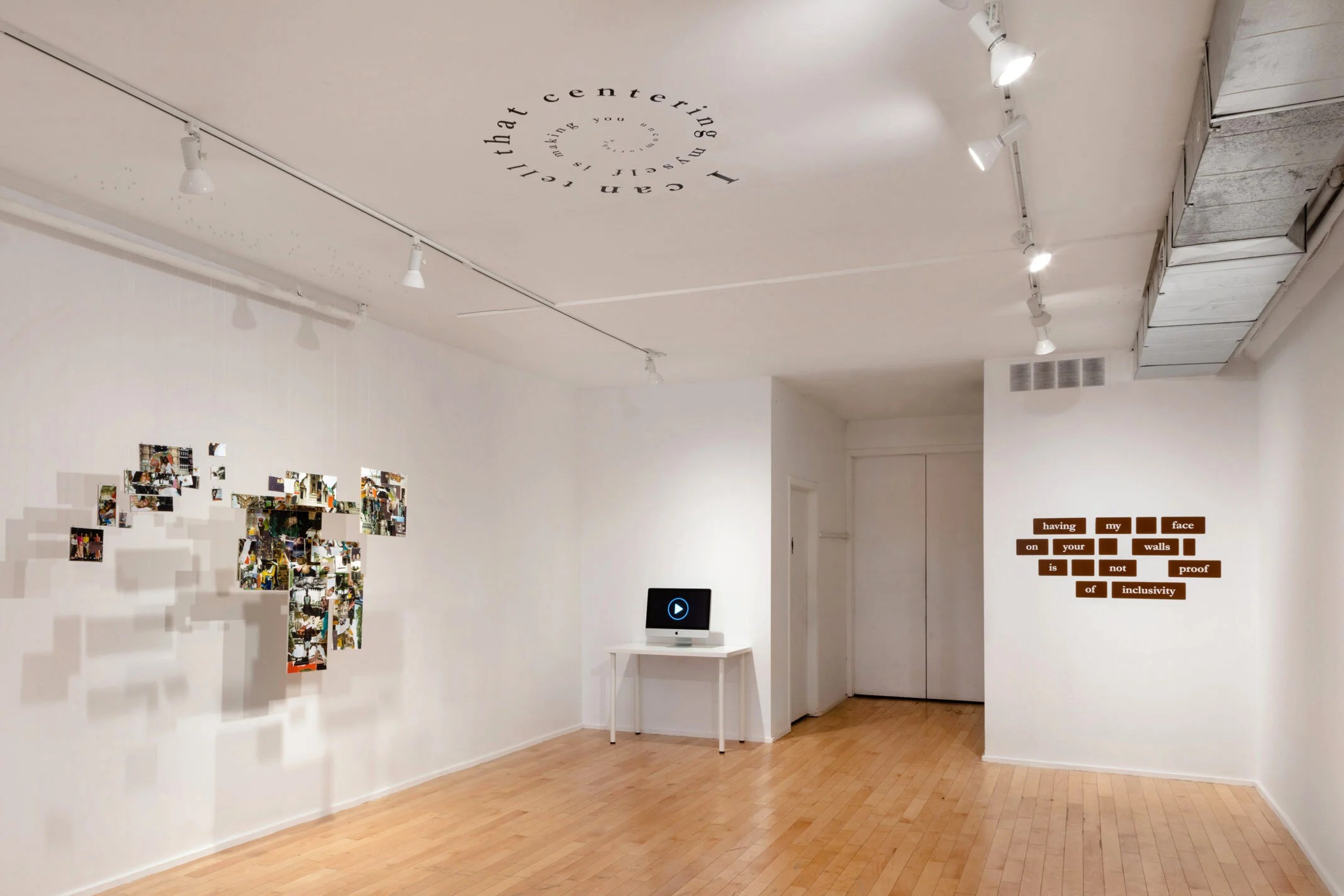 Installation View from Reading Silences at Forest City Gallery. London, Ontario. Curated by Matthew Kyba.
