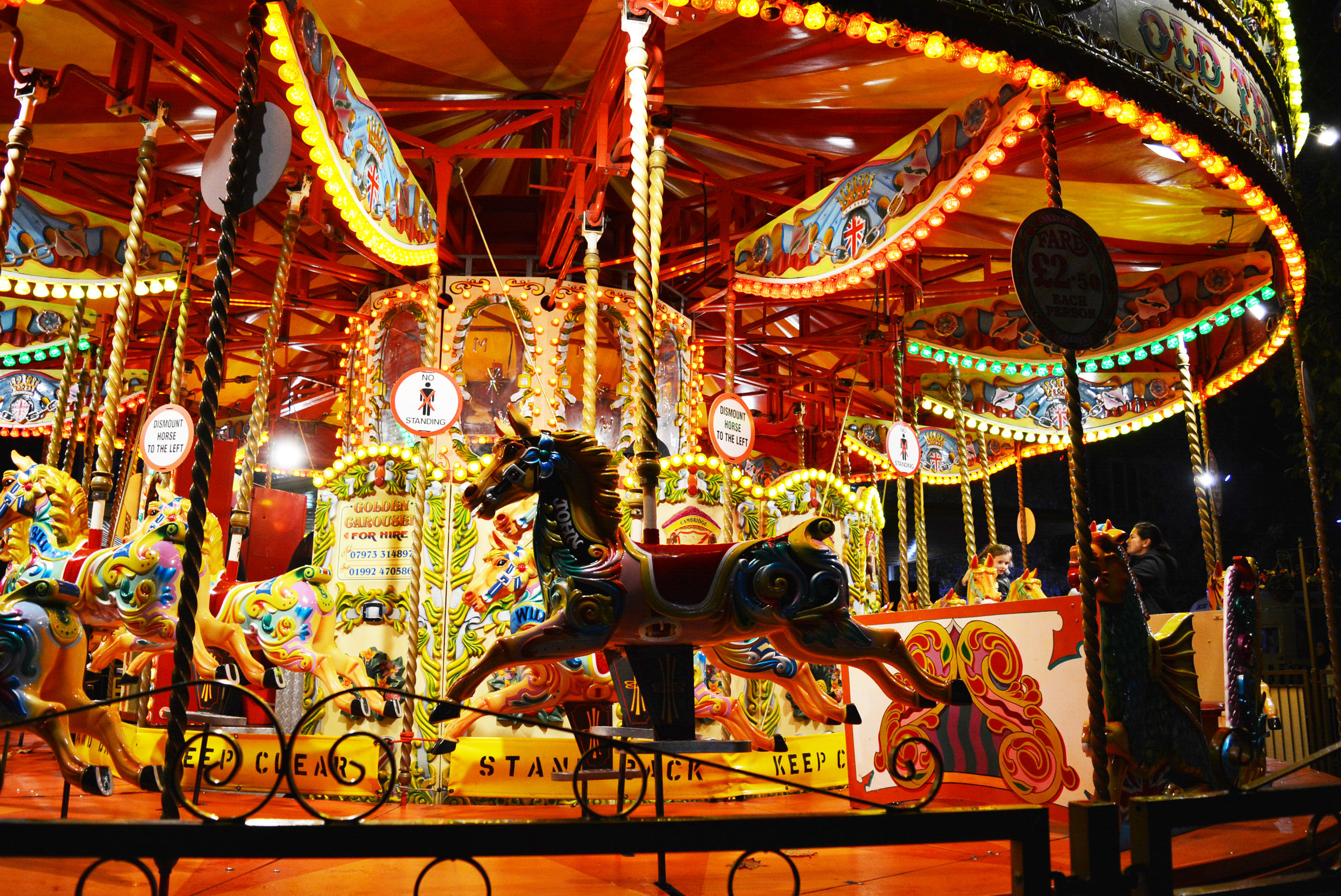 Merry go round, carrousel, London