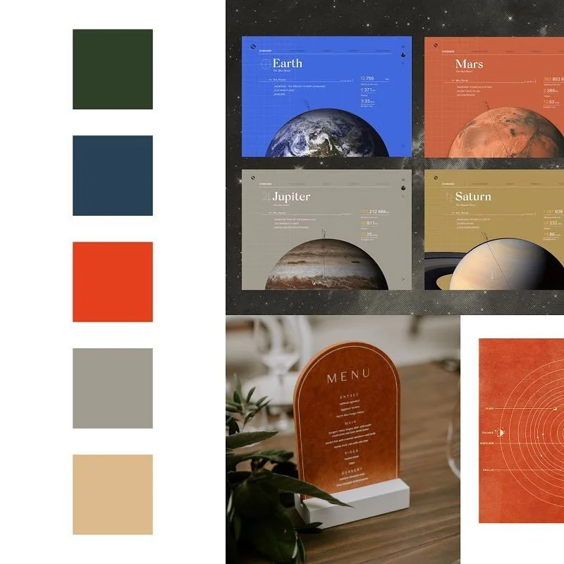 Space Theme Cafe Mood Board

Mood board for a Space themed cafe or restaurant. If you are looking for some creative digital work for your business please contact! 

*All pictures are collected from @pinterest and the right belong to the original crea