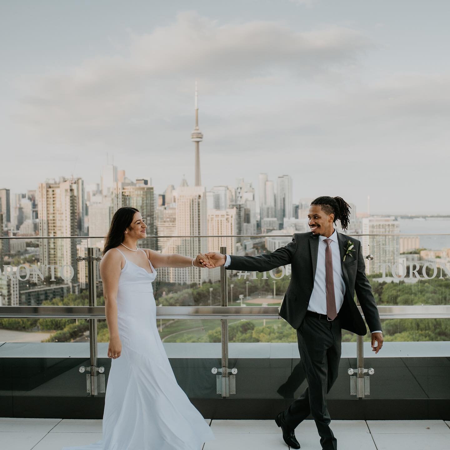 Excited to share a few of our favourites from Susan &amp; Devante&rsquo;s Toronto rooftop elopement! Loved how intimate and raw each and every moment was.