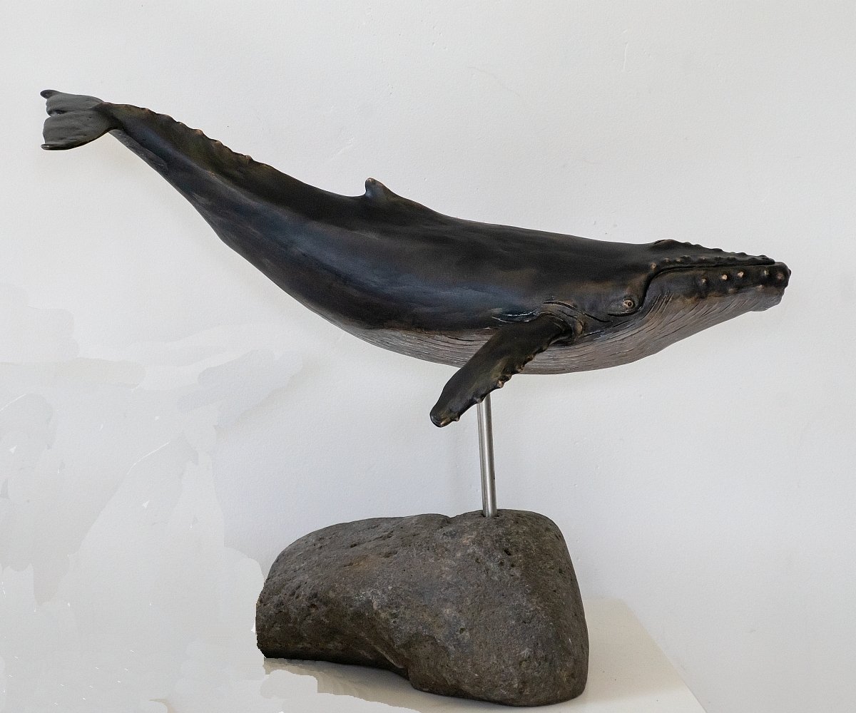 Humpback Whale, Bronze with naturalistic patination