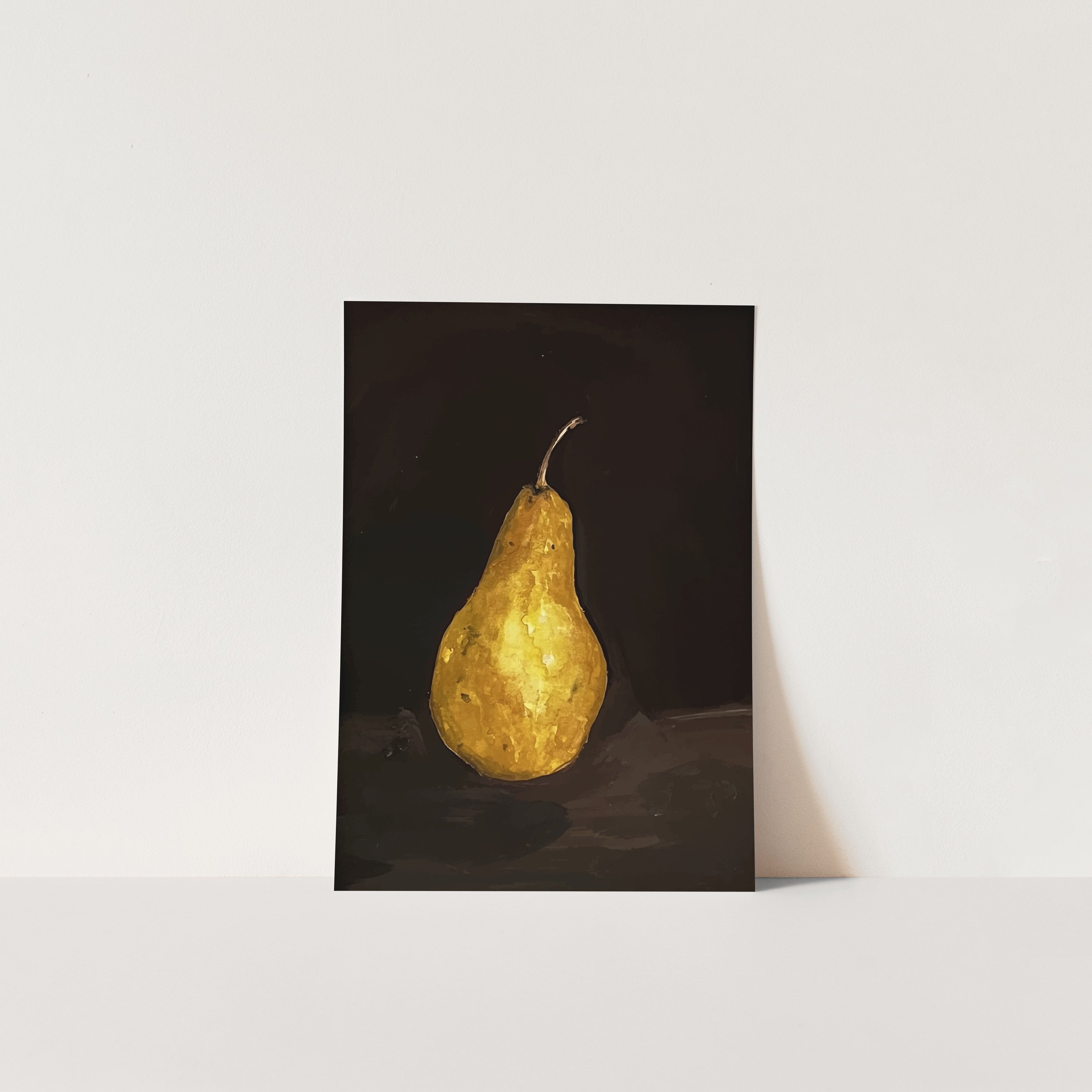 Brown Pear Art Print