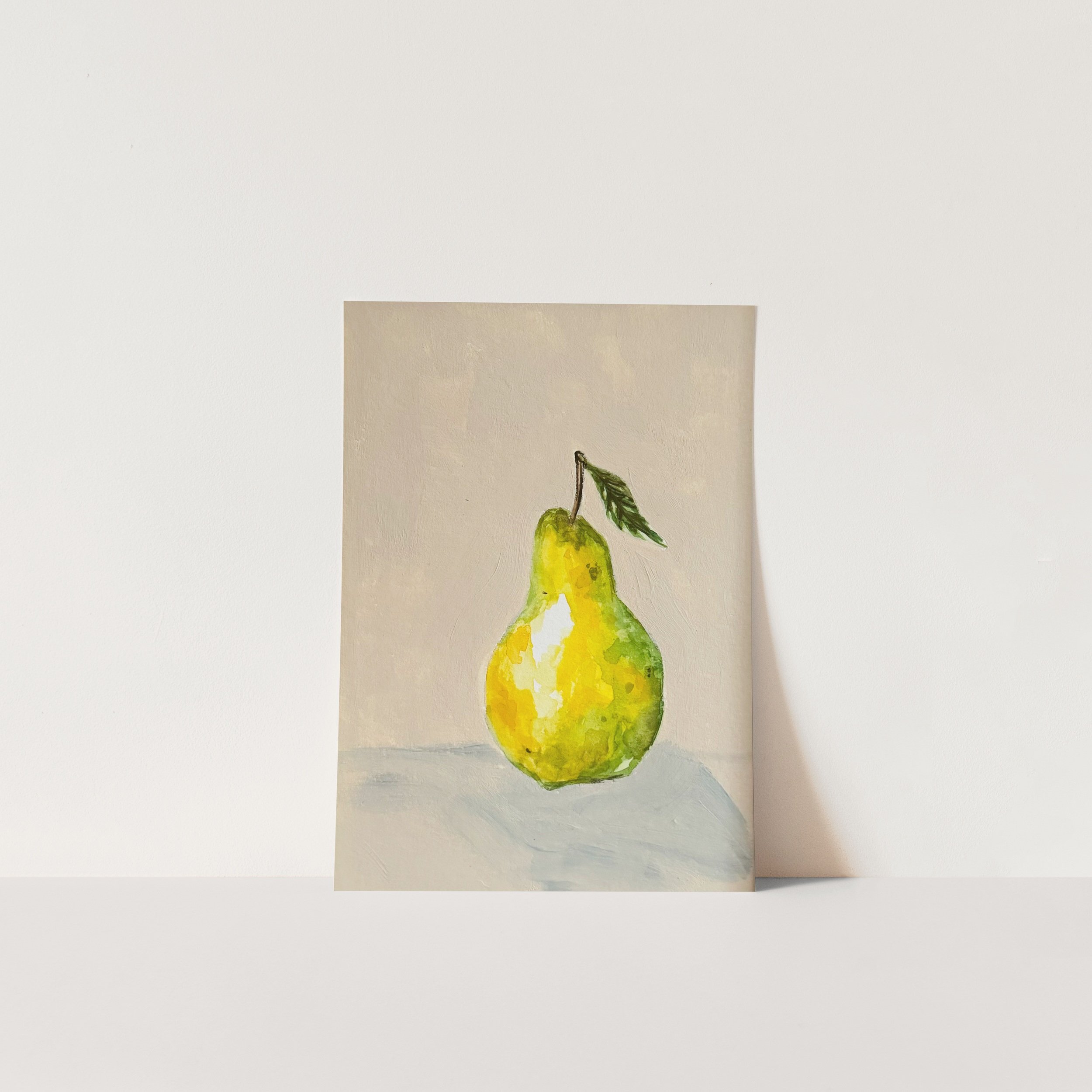 Green Pear Art Print