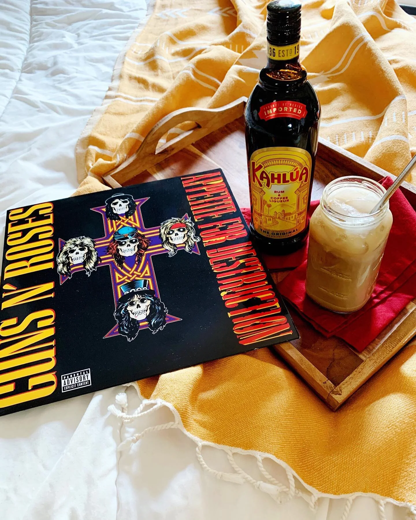 Day off, Guns N&rsquo; Roses to clean and chill to, but first it&rsquo;s Kahlua iced coffee to get things started ☕️ 
.
.
.
.

Also I think @kahlua knew I was running low, hence the complimentary bottle 😳😄 I hadn&rsquo;t done a post like this in a 