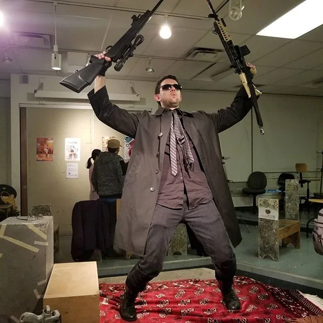 Tonight was so much fun @easlfullerton modeling as a character from the matrix! I wish I had more photos to shair but a lot of people took their own so you can probably find more be searching my name and @easlfullerton together. I had a 3d print I wa