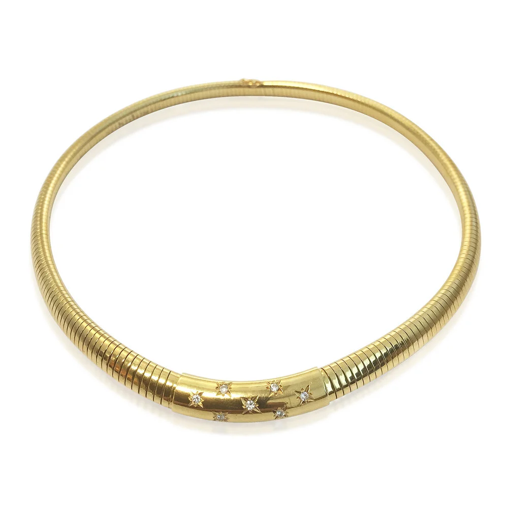 A DIAMOND AND GOLD 'HELENE' NECKLACE BY VAN CLEEF &amp; ARPELS