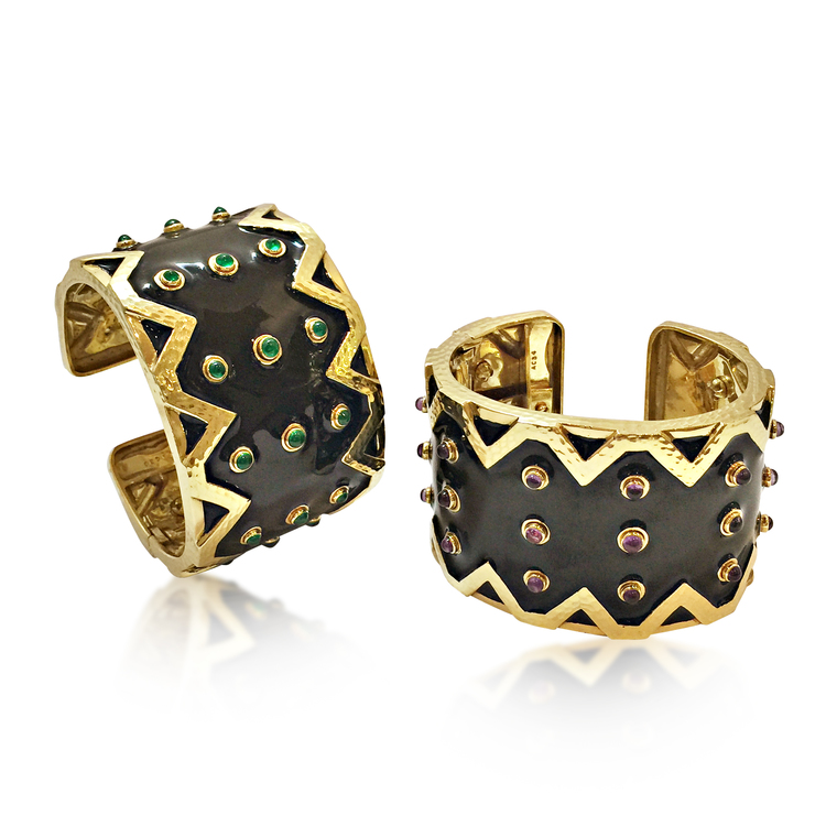BR-322_FDG_RVJ+CO-92_A+Pair+of+Enamel+Emerald+Amethyst+n+Gold+Bracelets+David+Webb+2.jpg