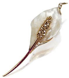    A Mother-of-Pearl Petal Brooch, by Pierre Sterlé   
