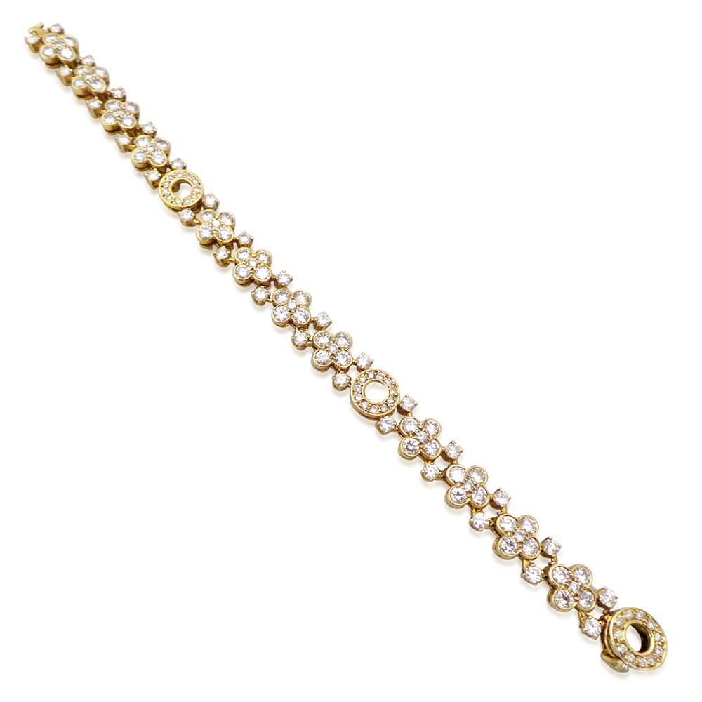 ALHAMBRA DIAMOND BRACELET, BY VAN CLEEF AND ARPELS - SOLD