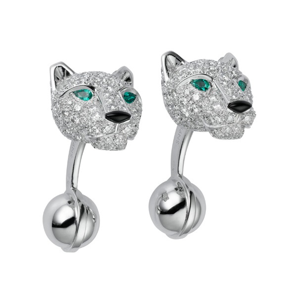 A Pair of Diamond Panther Cufflinks, by 