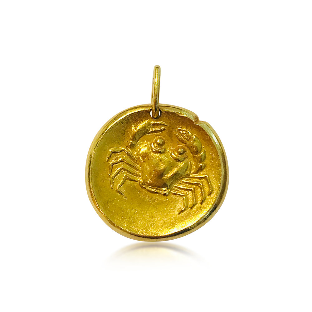 A GOLD 'CANCER' ZODIAC PENDANT, BY VAN CLEEF &amp; ARPELS  