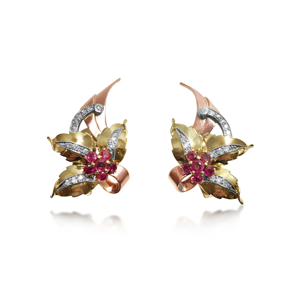 A+pair+of+retro+ruby+and+diamond+flower+ear+clips%2C+18k+gold+c1938+-+Sold.jpg