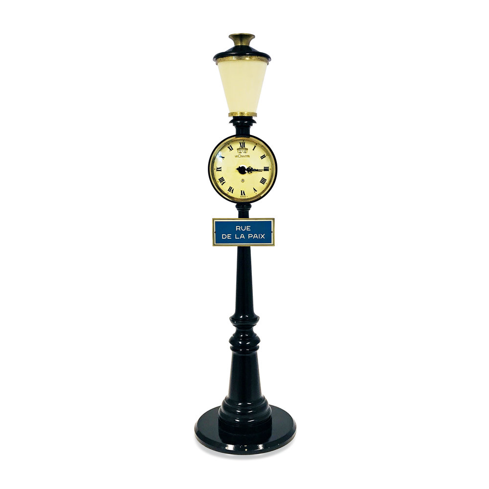 A JAEGER-LECOULTRE ‘RUE DE LA PAIX’ STREET LAMP CLOCK WITH ALARM, CIRCA 1960S