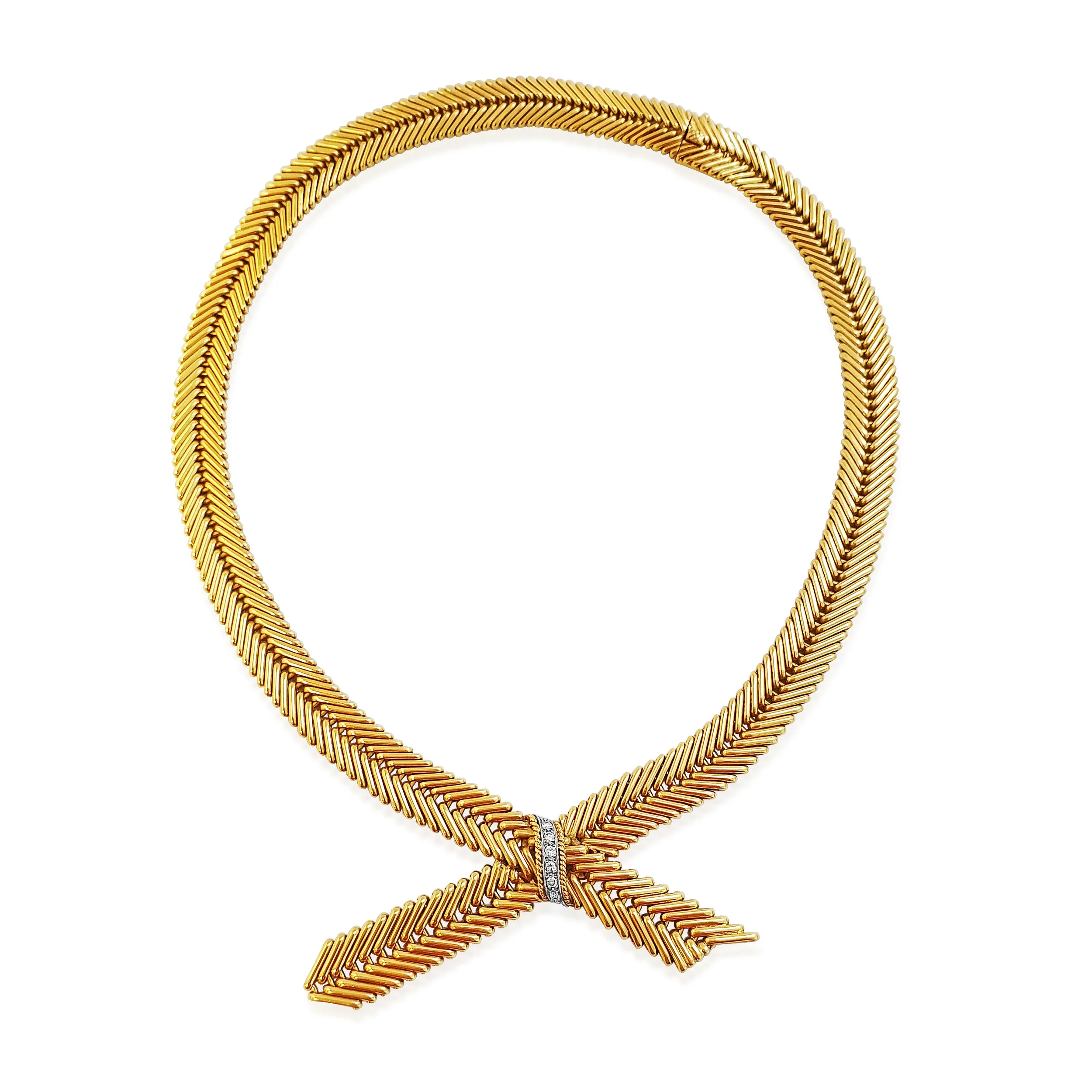 NK90:220619 Gold and Dia Neklace by VCA.jpg